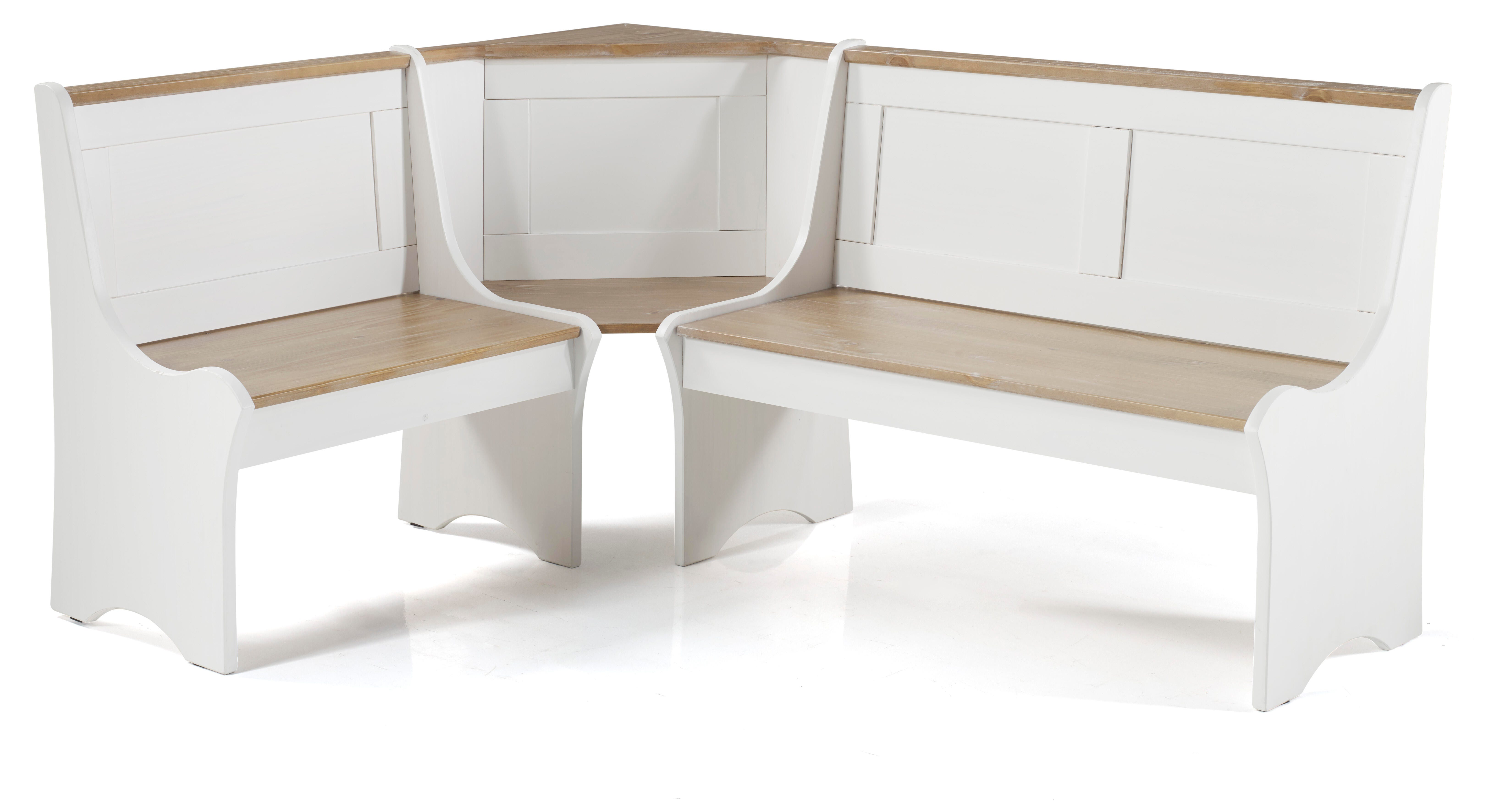 Linon Celina Antique White Nook, White, large