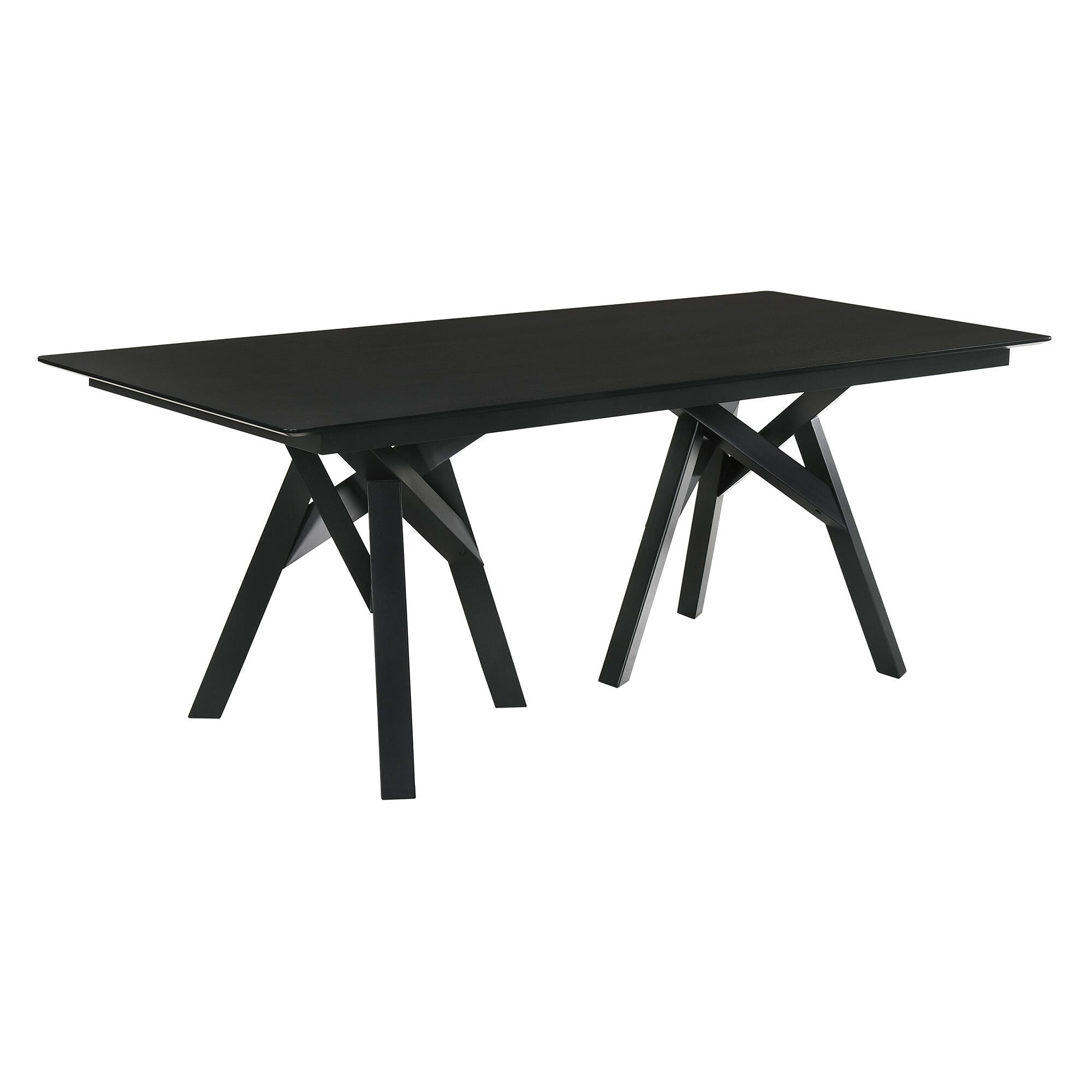 Armen Living Cortina Dining Table, Black, large