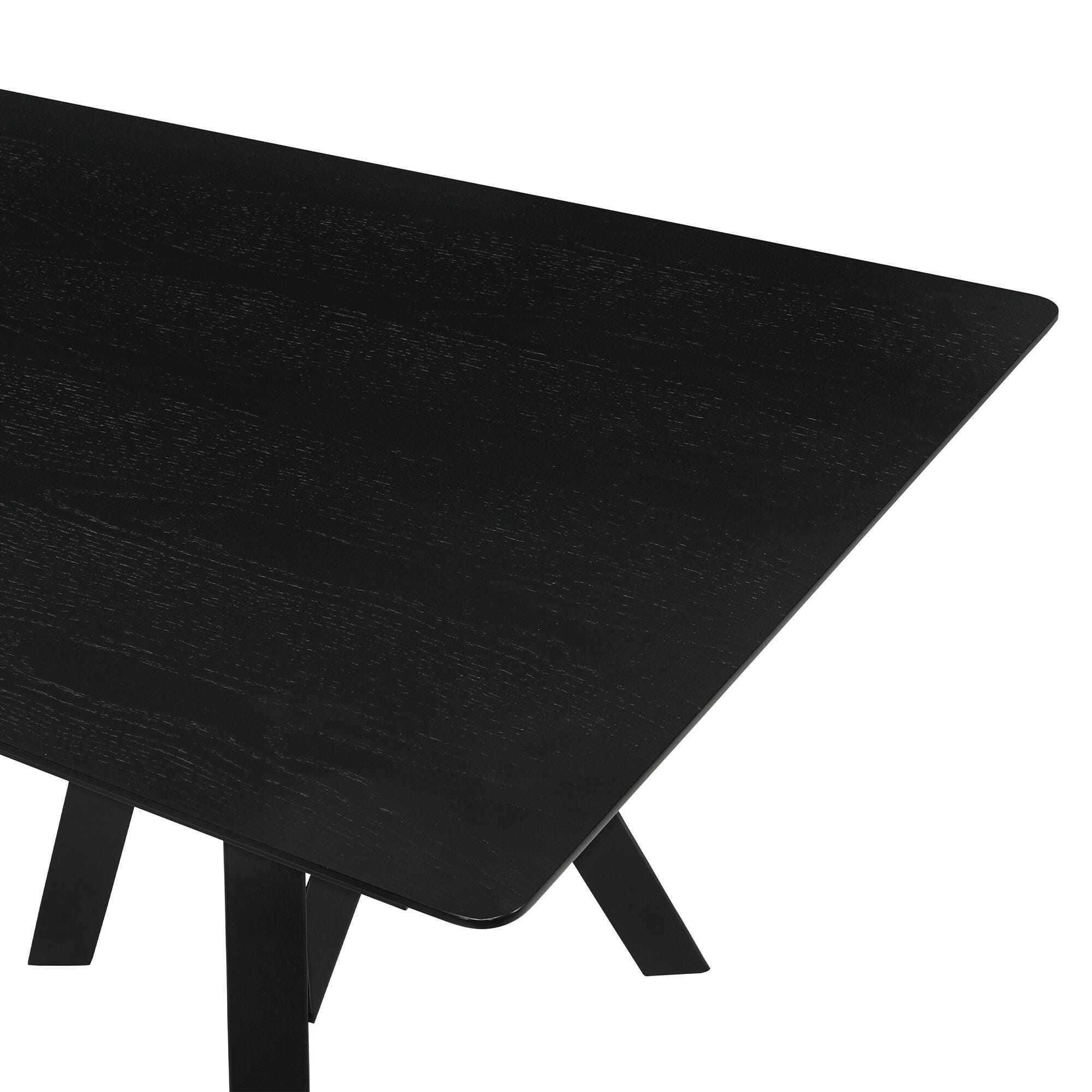 Armen Living Cortina Dining Table, Black, large