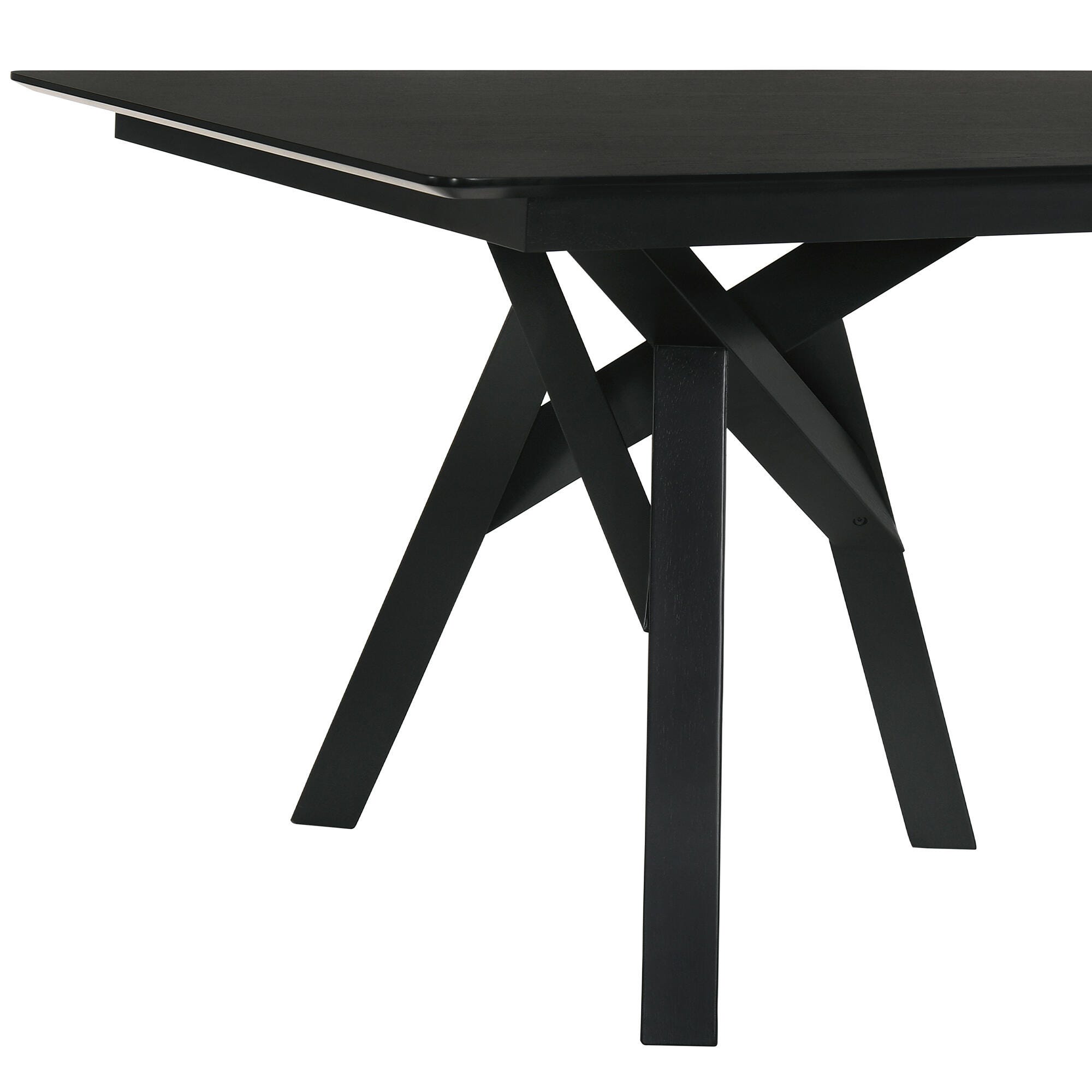 Armen Living Cortina Dining Table, Black, large