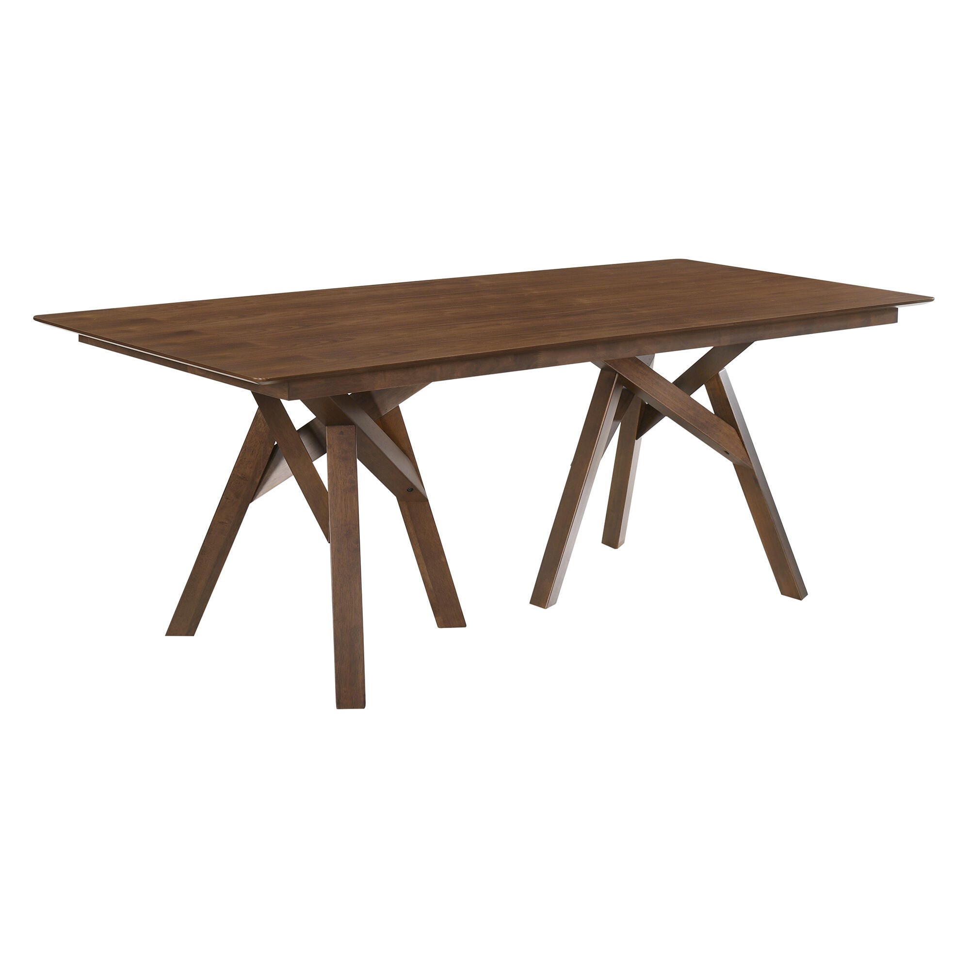 Armen Living Cortina Dining Table, Walnut, large
