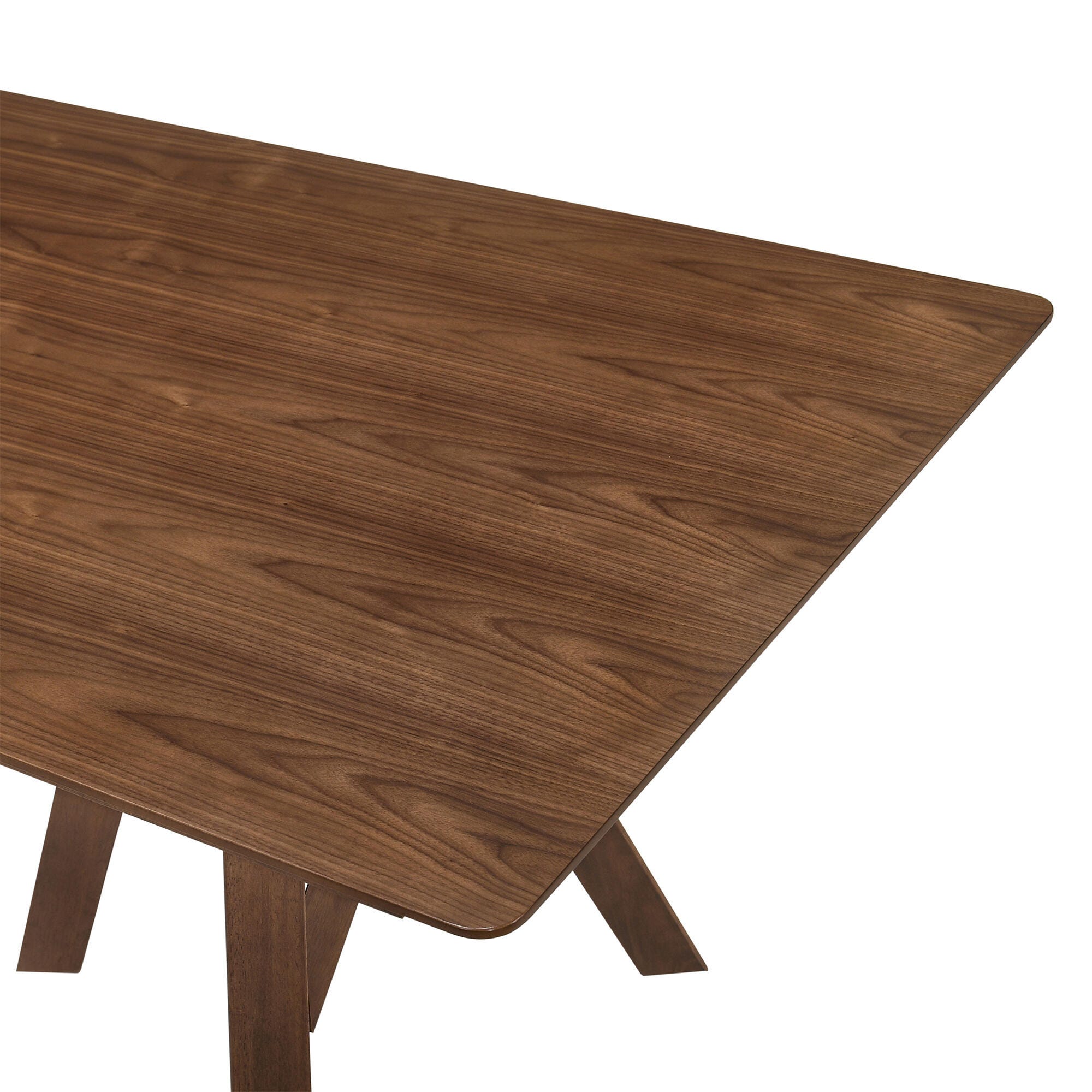 Armen Living Cortina Dining Table, Walnut, large