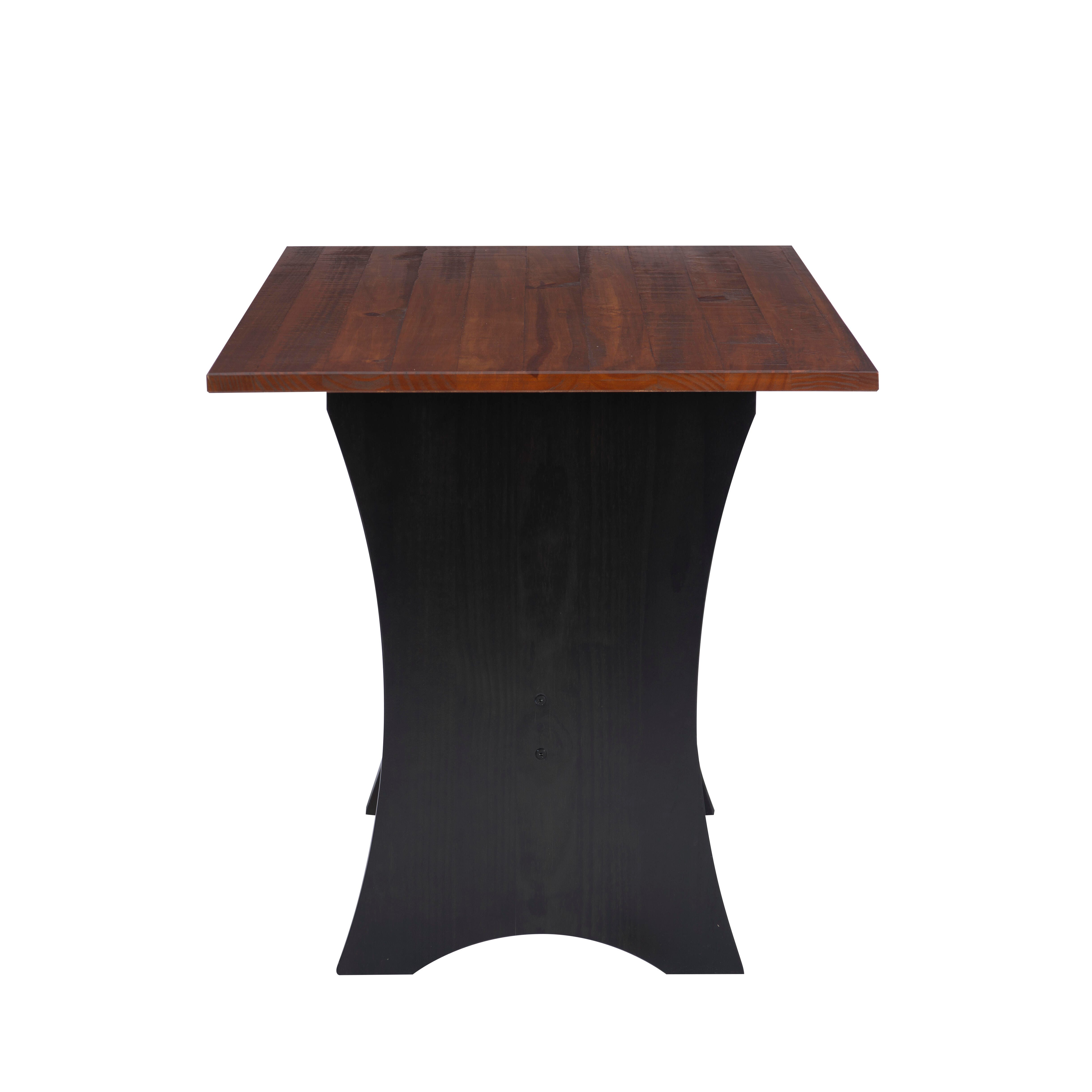 Linon Celina Black Antique Nook, Black, large