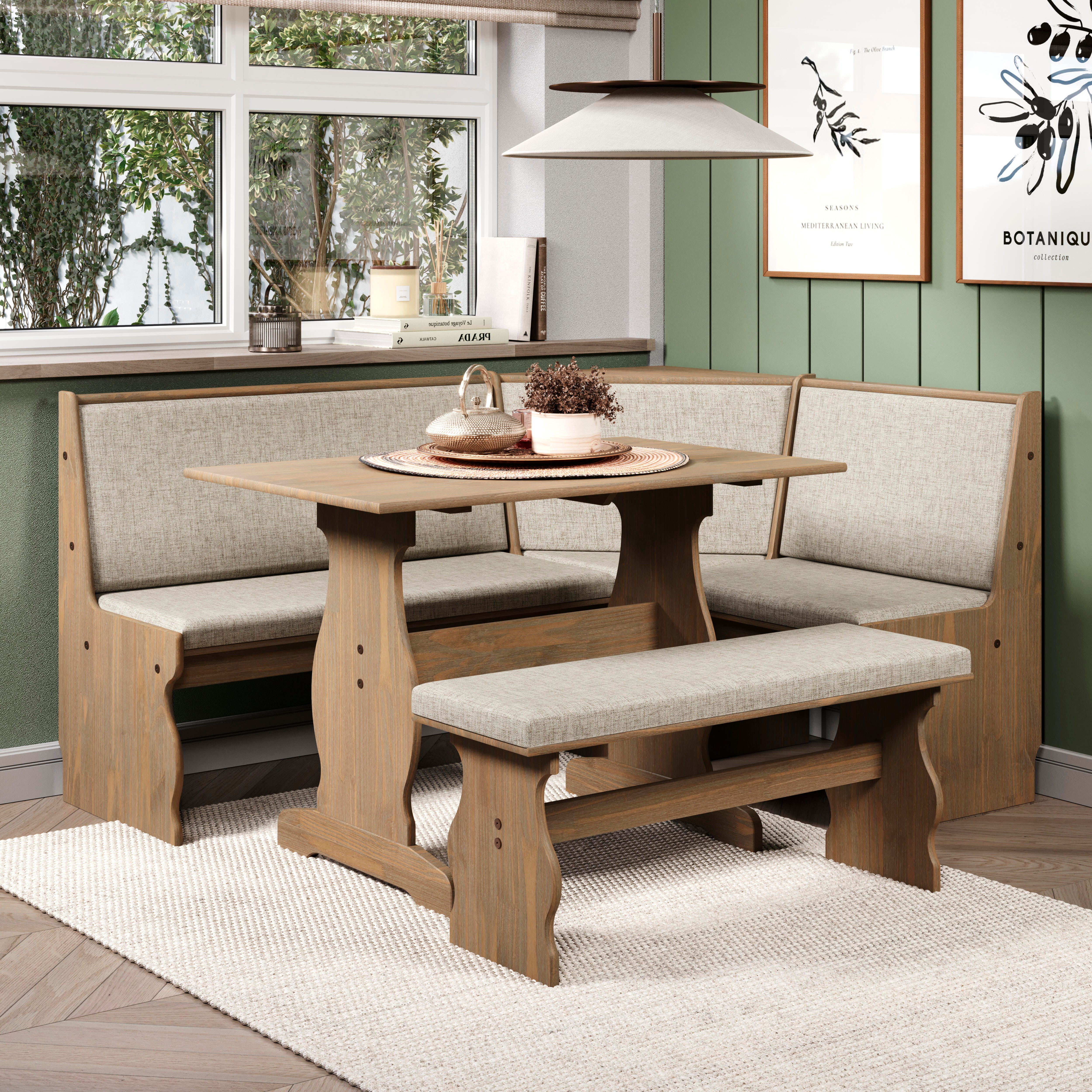 Linon Lela Natural Nook, Brown, rollover