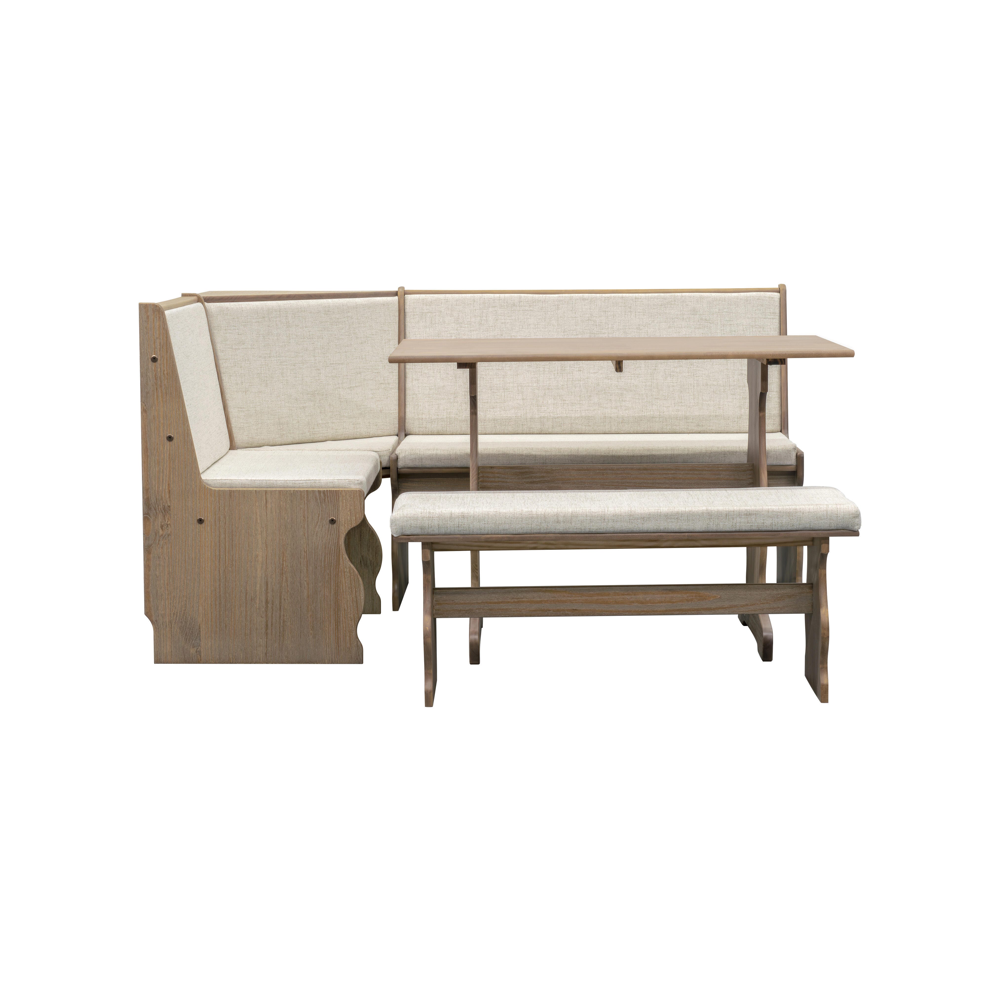 Linon Lela Natural Nook, Brown, large