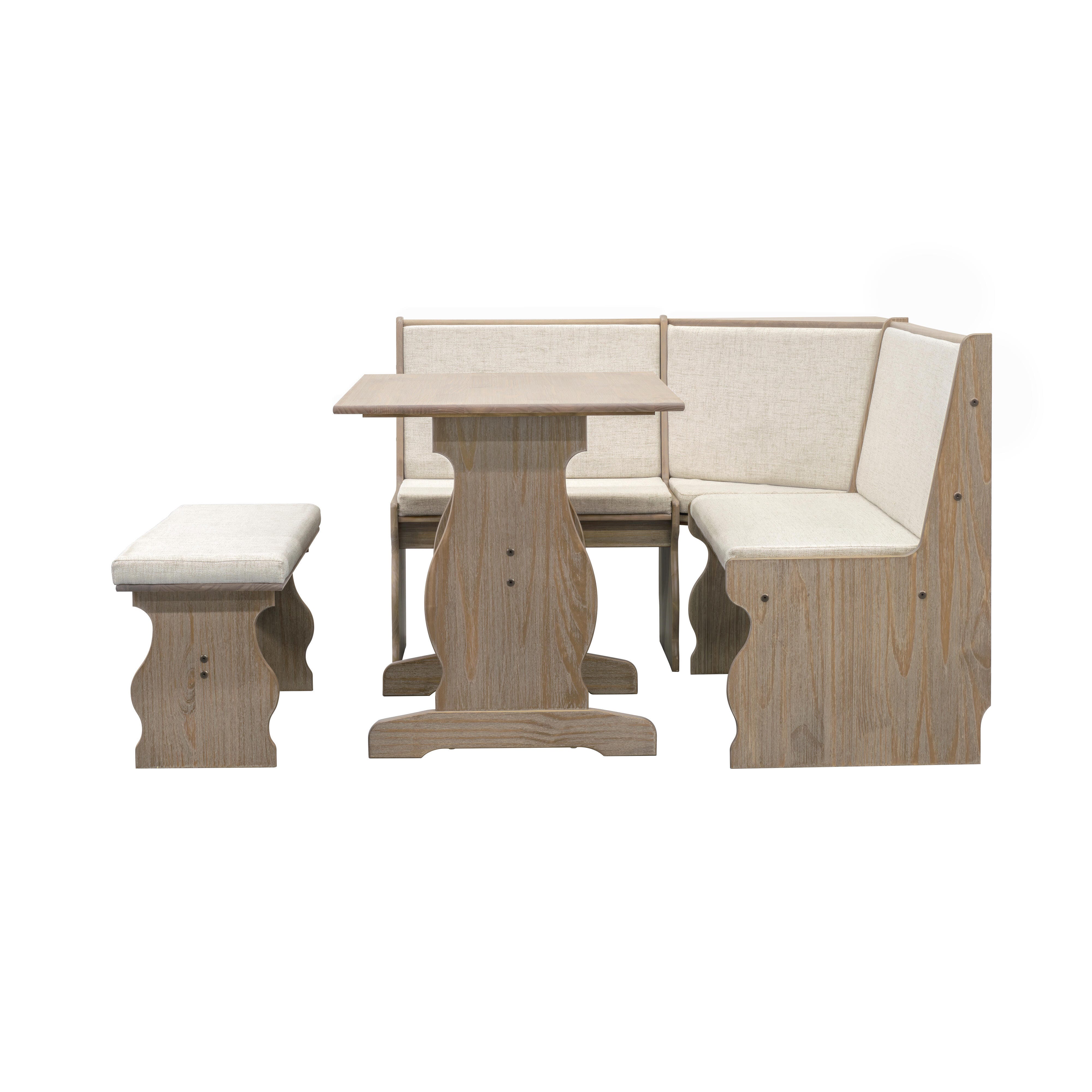 Linon Lela Natural Nook, Brown, large