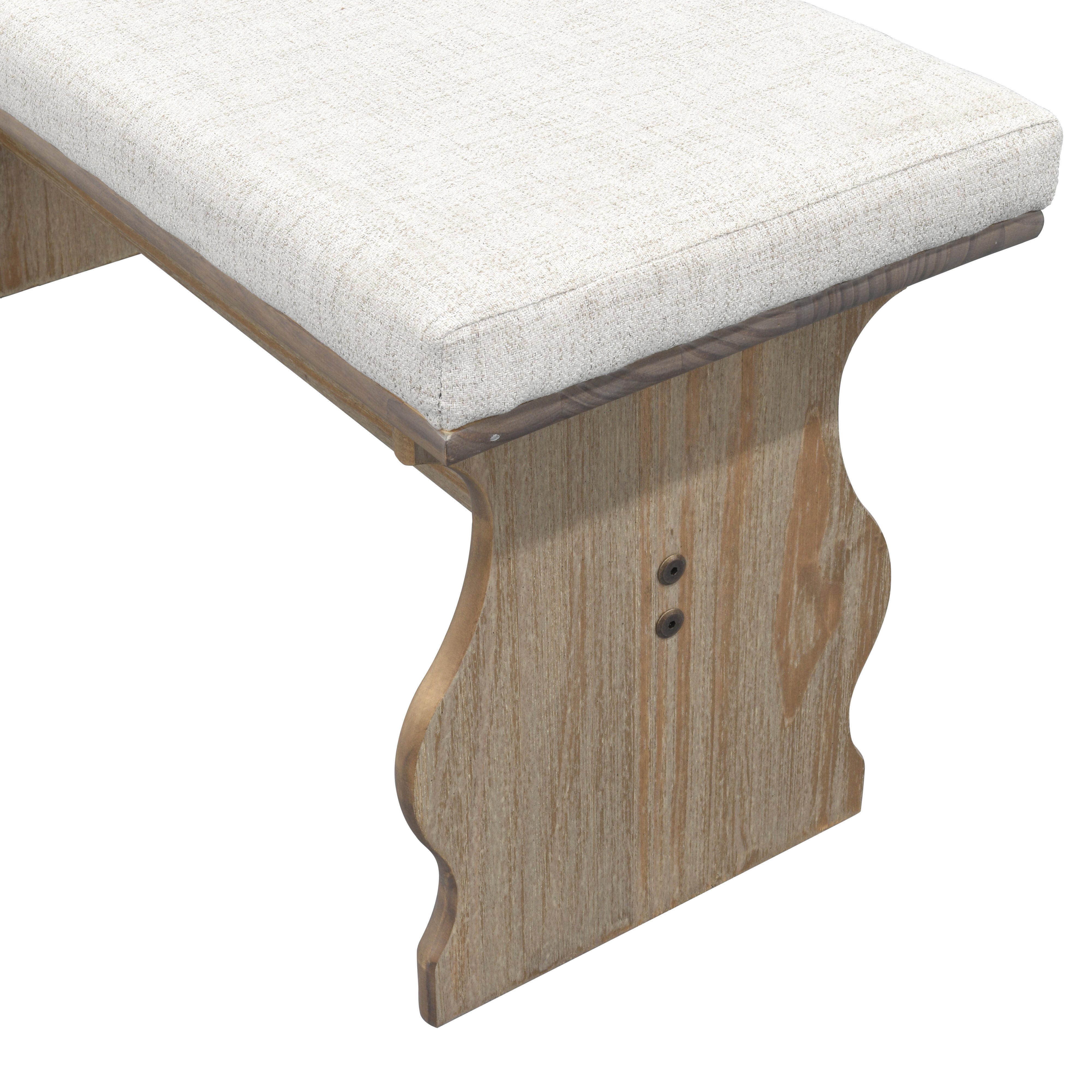 Linon Lela Natural Nook, Brown, large