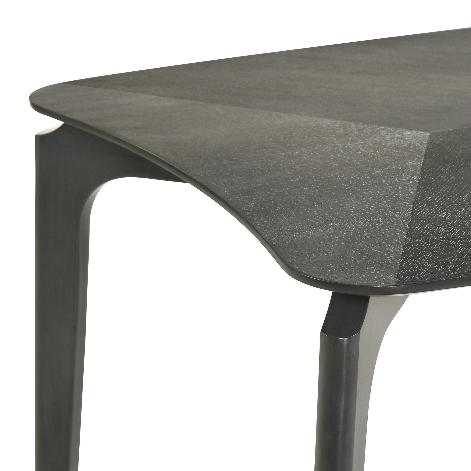 Armen Living Kalia Dining Table and 4 Chairs, Gray, large
