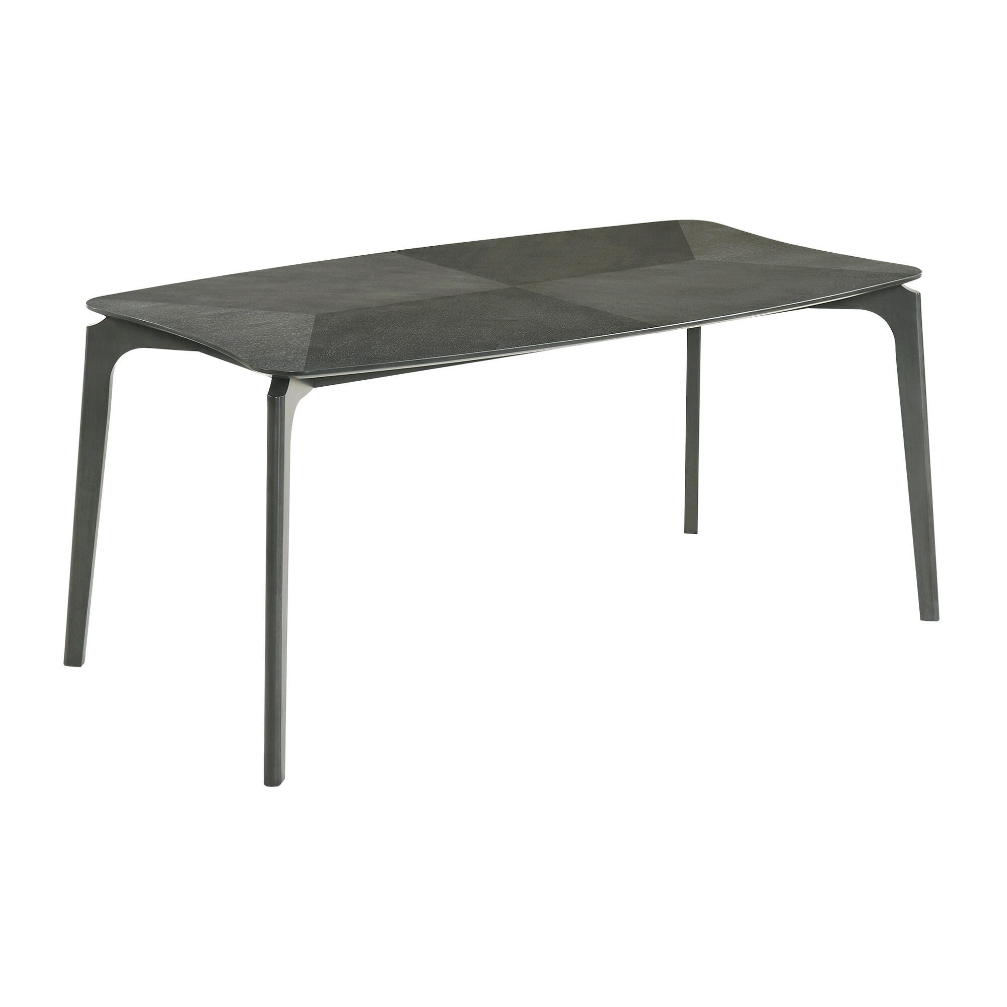 Armen Living Kalia Dining Table and 4 Chairs, Gray, large