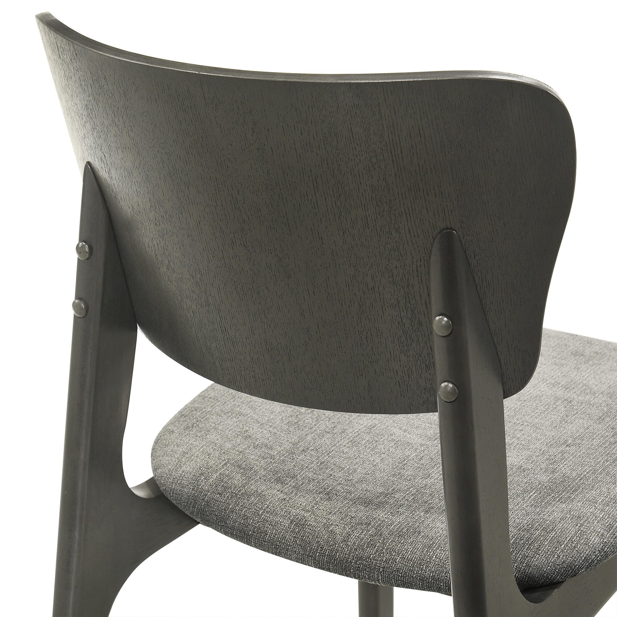 Armen Living Kalia Dining Table and 4 Chairs, Gray, large