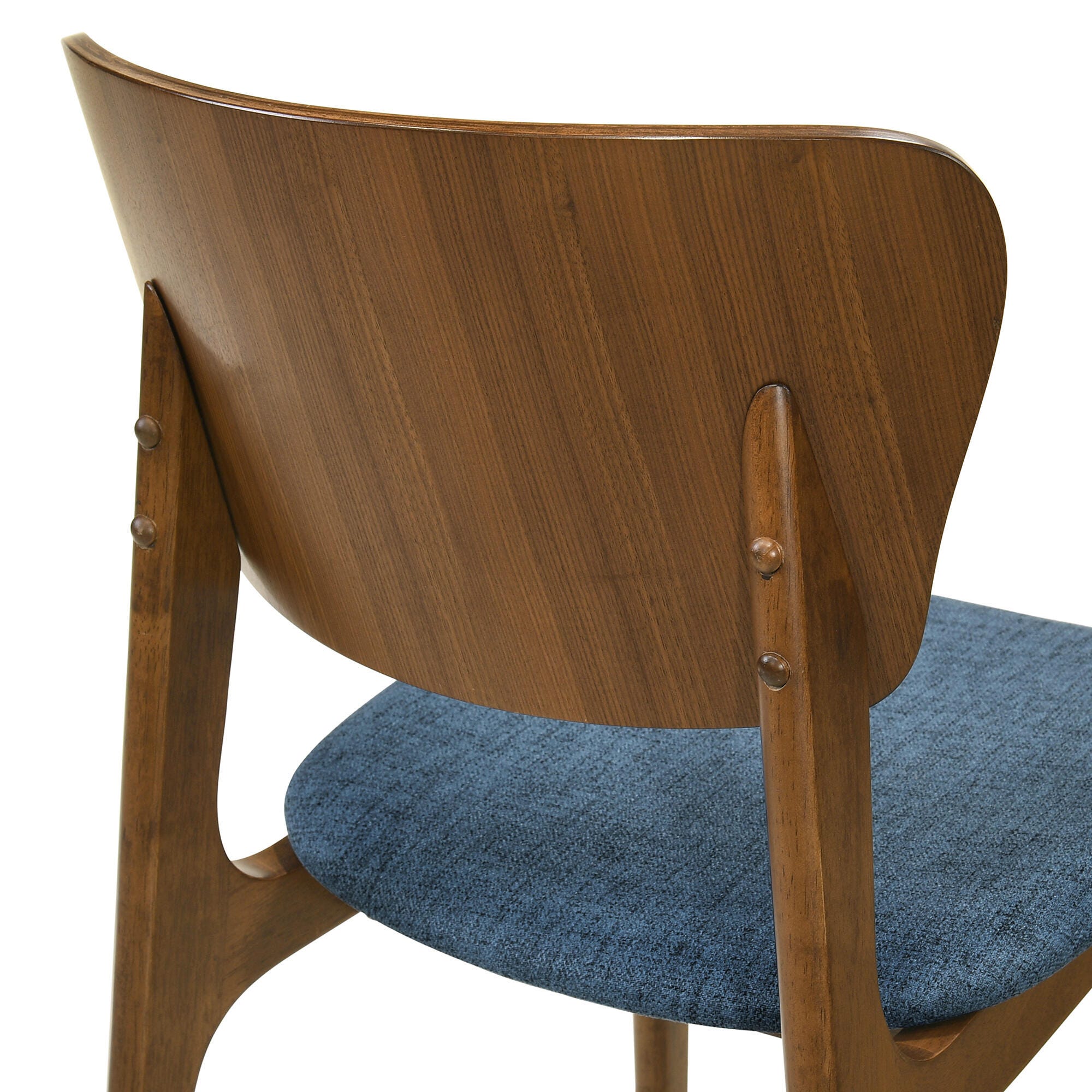 Armen Living Kalia Dining Table and 4 Chairs, Teal/Brown, large
