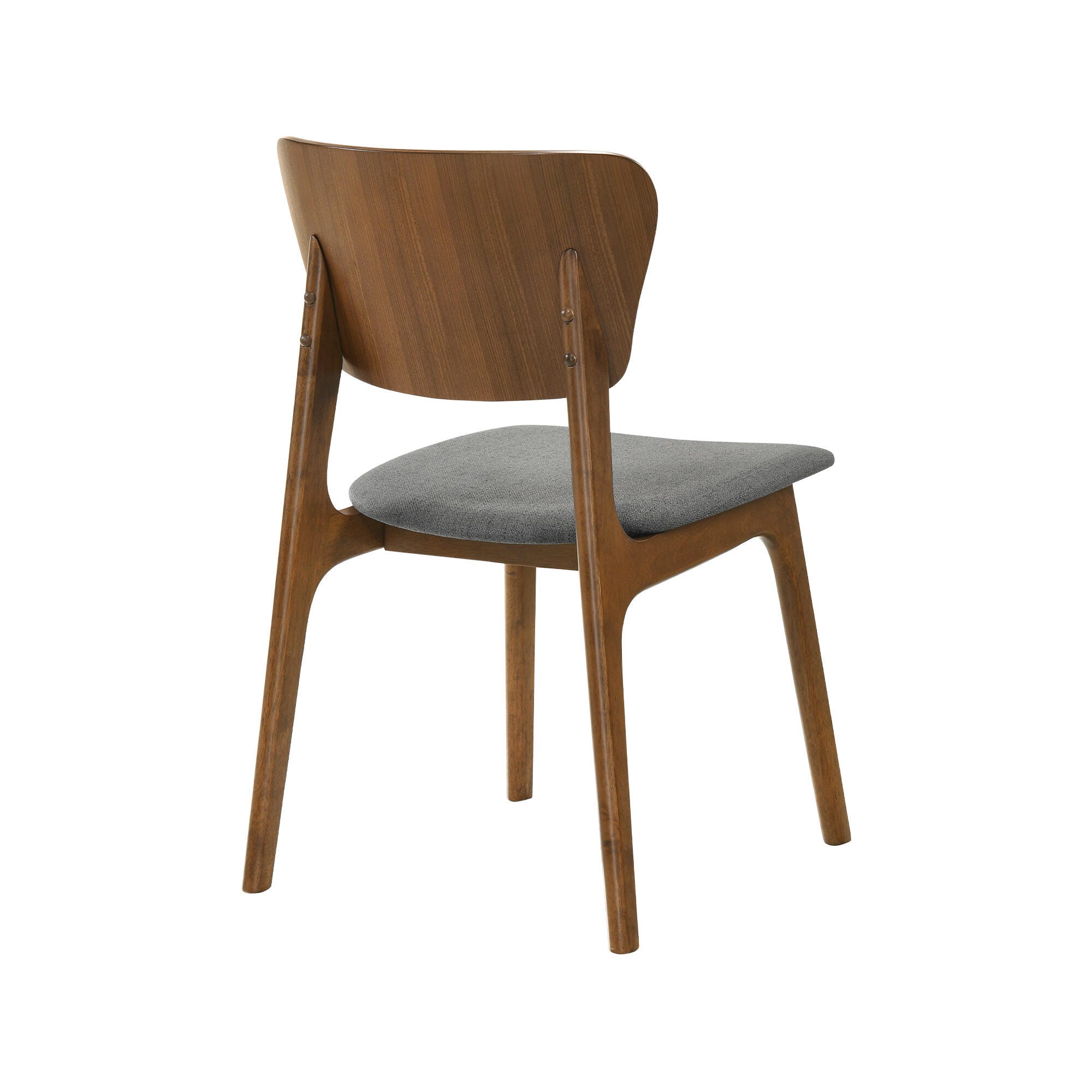 Armen Living Kalia Dining Table and 4 Chairs, Gray/Brown, large