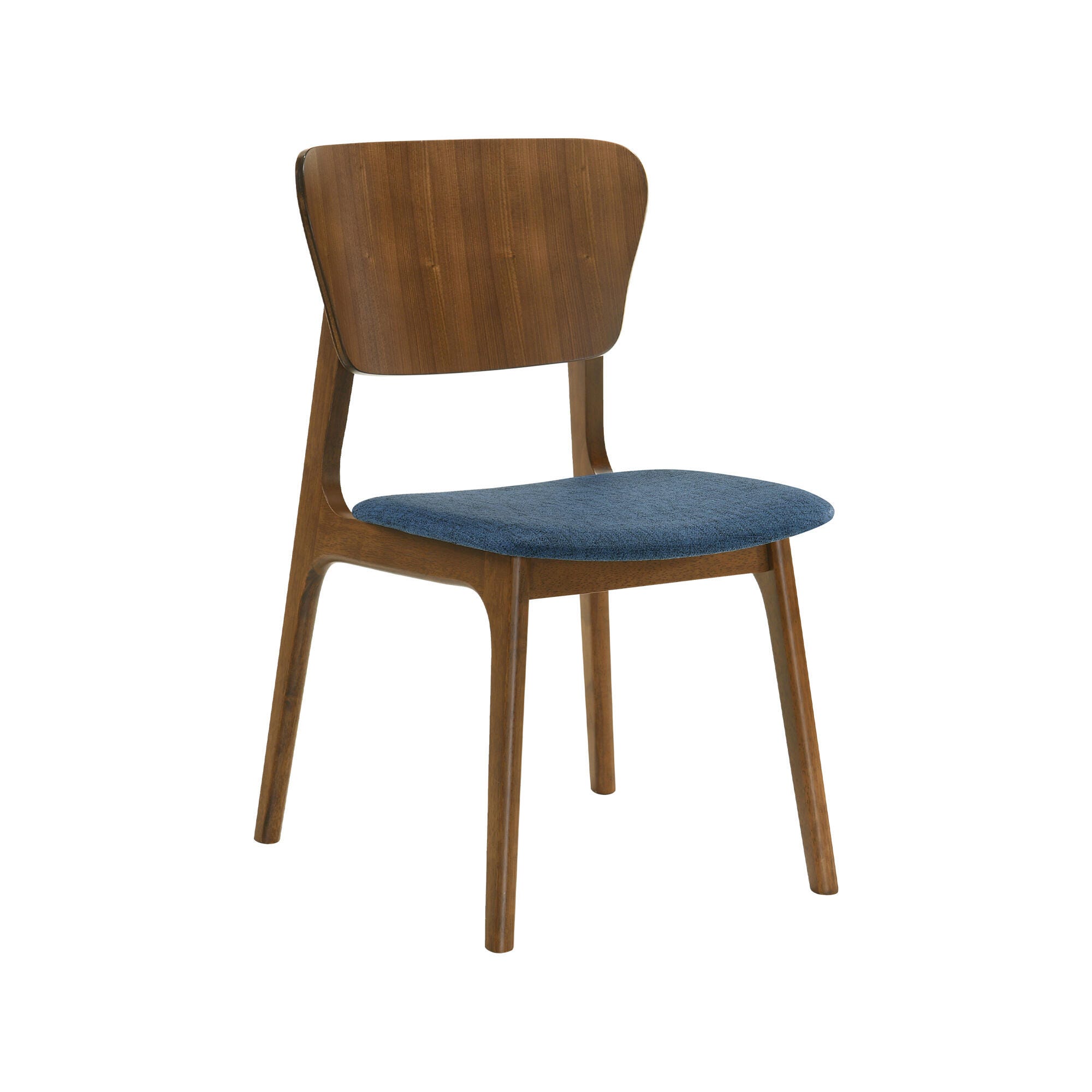 Armen Living Kalia Dining Table and 6 Chairs, Teal/Brown, large