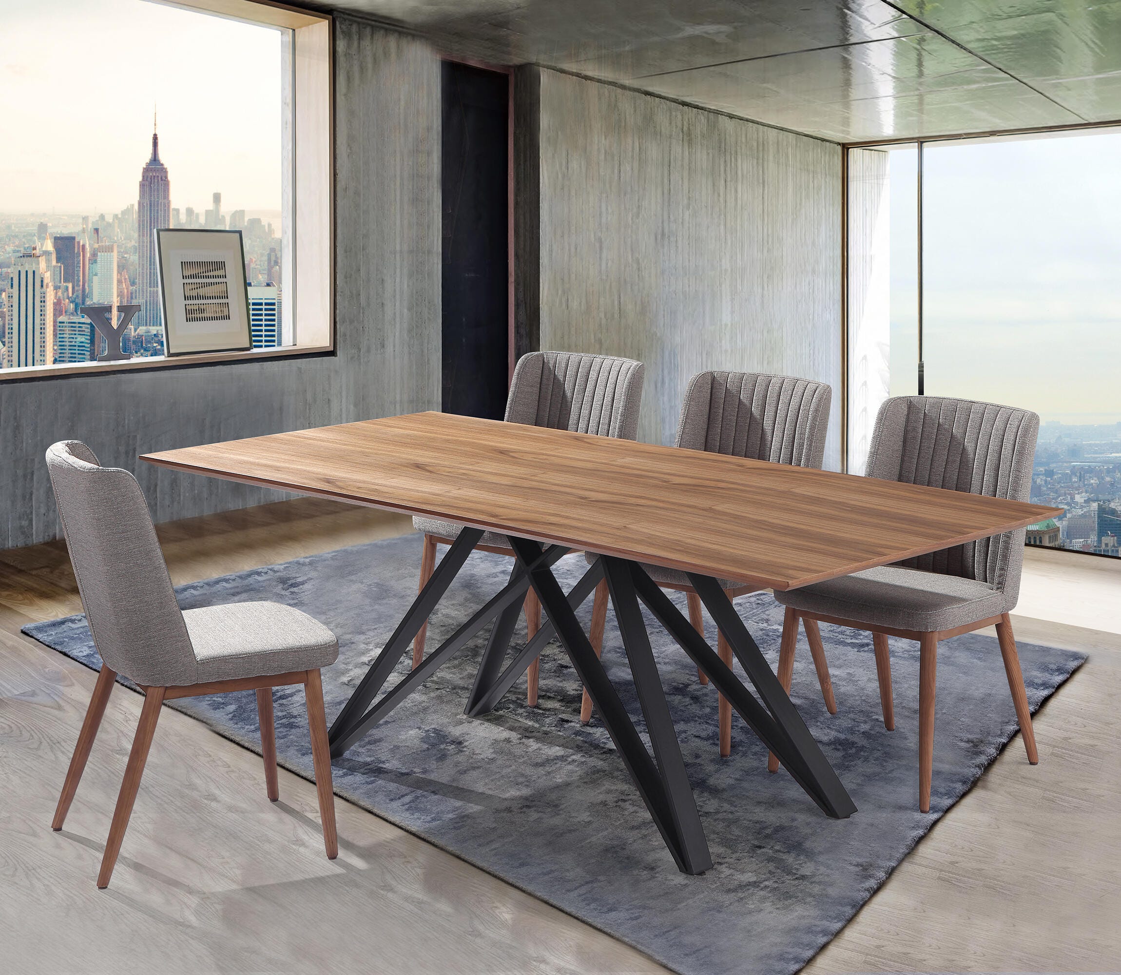 Armen Living Modena Dining Table, , large