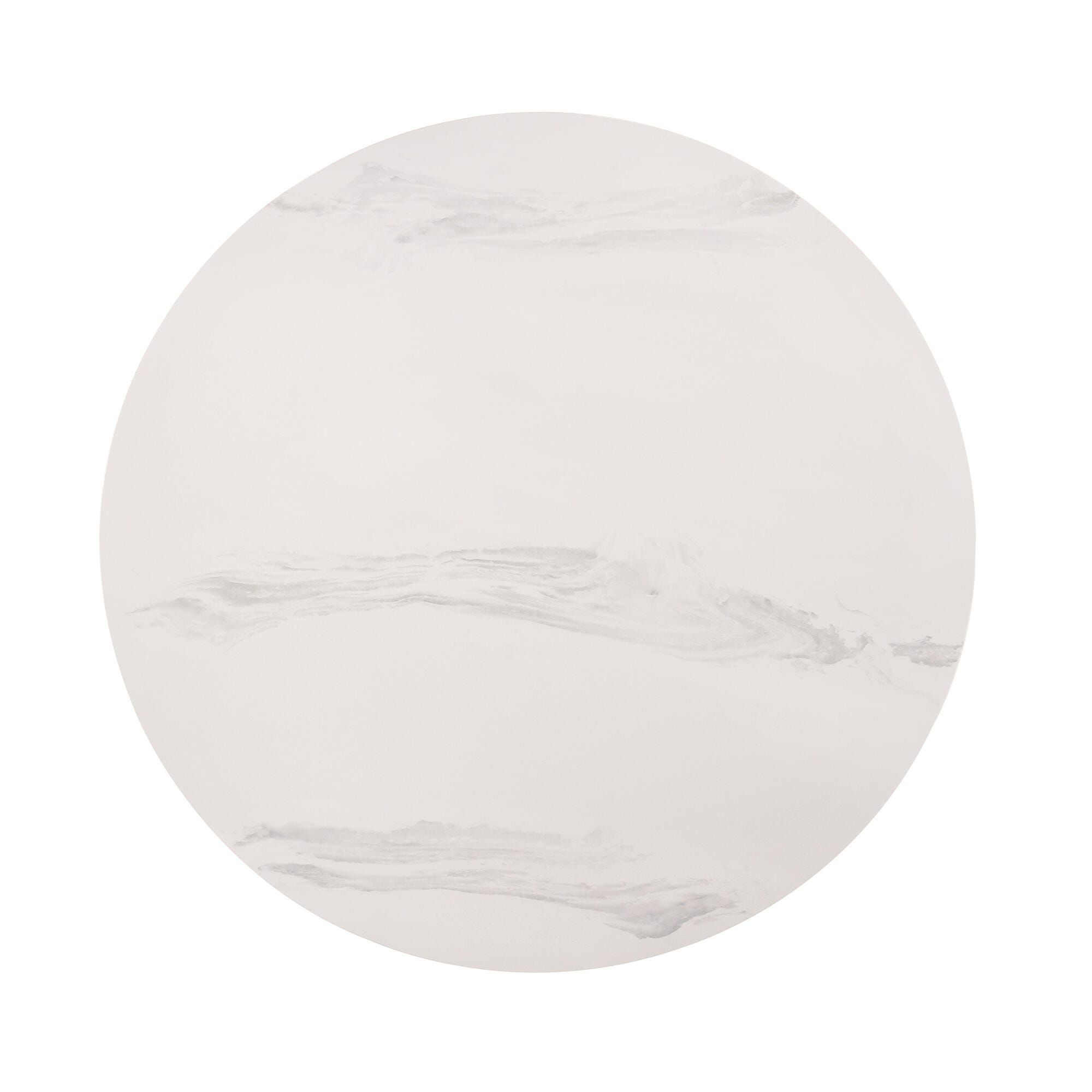 Armen Living Venus Dining Table, White, large