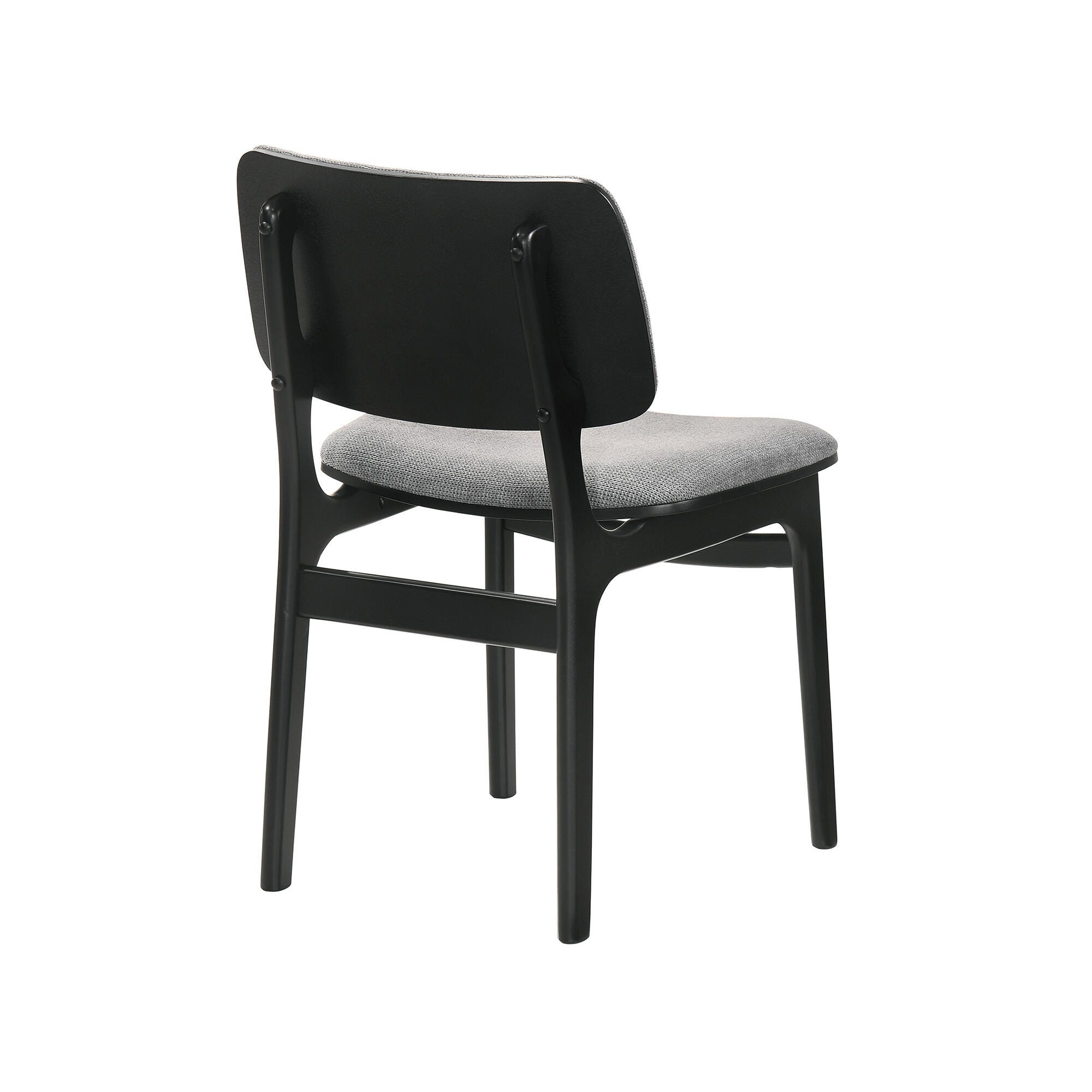 Armen Living Venus and Lima Dining Table and 4 Chairs, Black, large