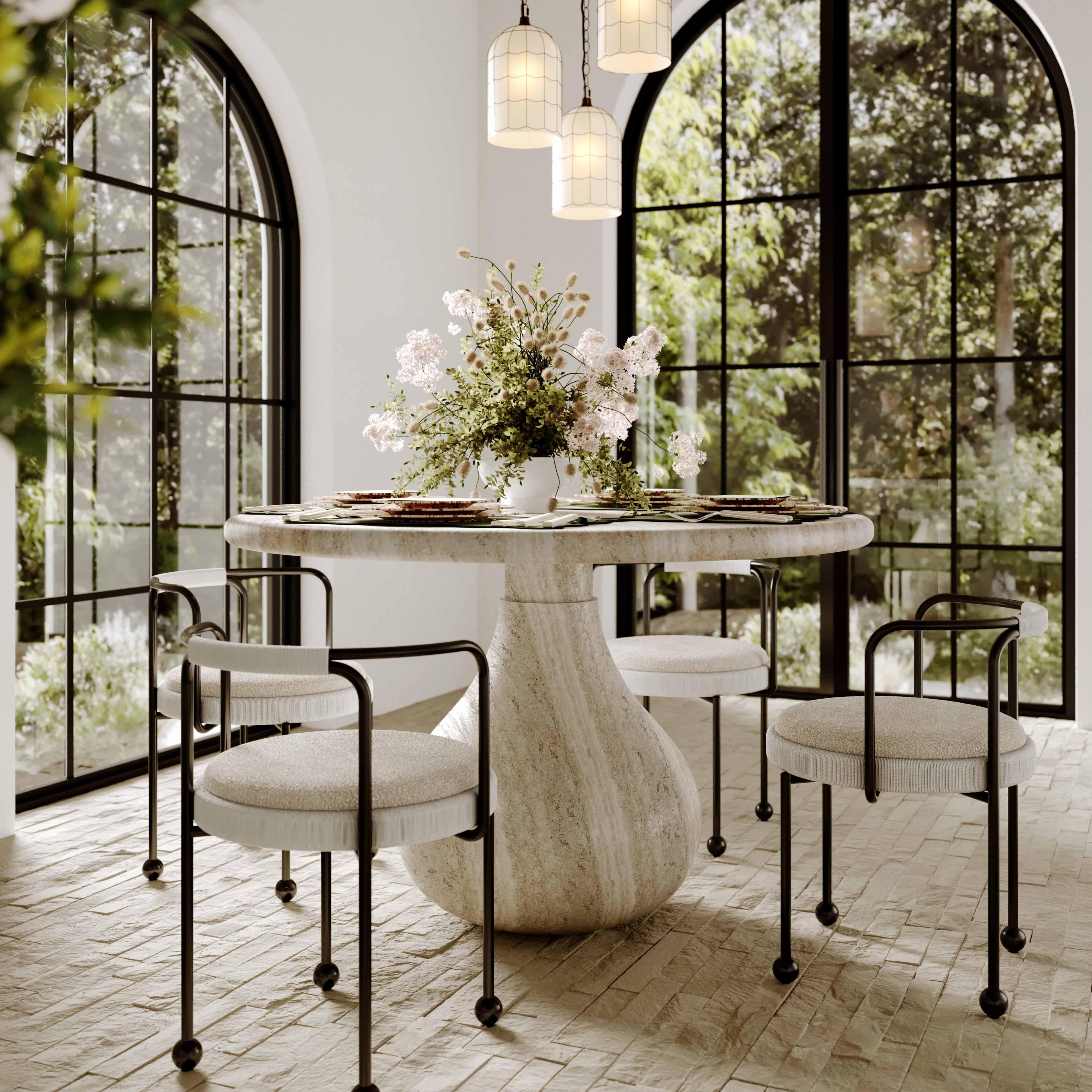 TOV Furniture Smooch Indoor/Outdoor Dining Table, , rollover