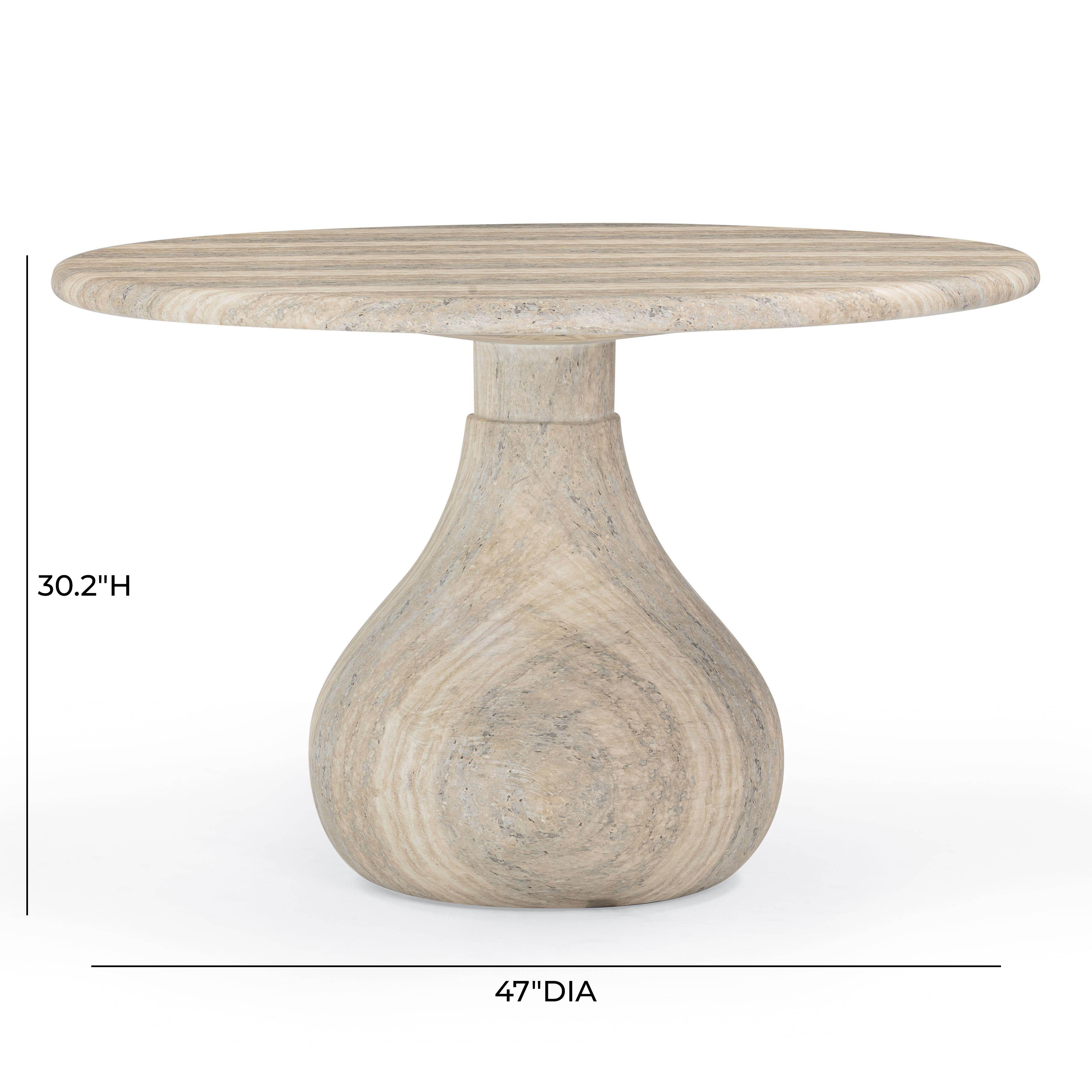 TOV Furniture Smooch Indoor/Outdoor Dining Table, , large