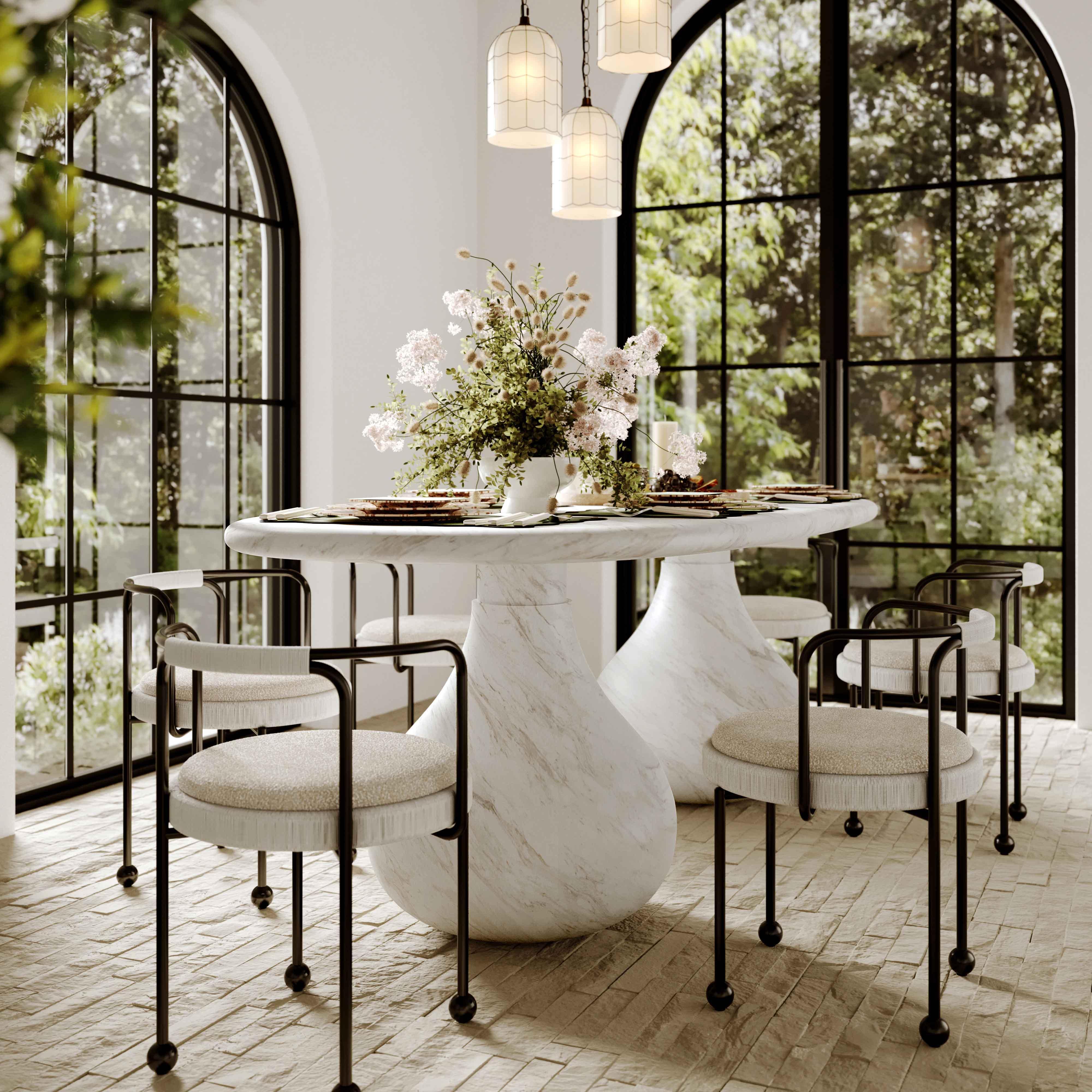 TOV Furniture Smooch Oval Dining Table, , rollover