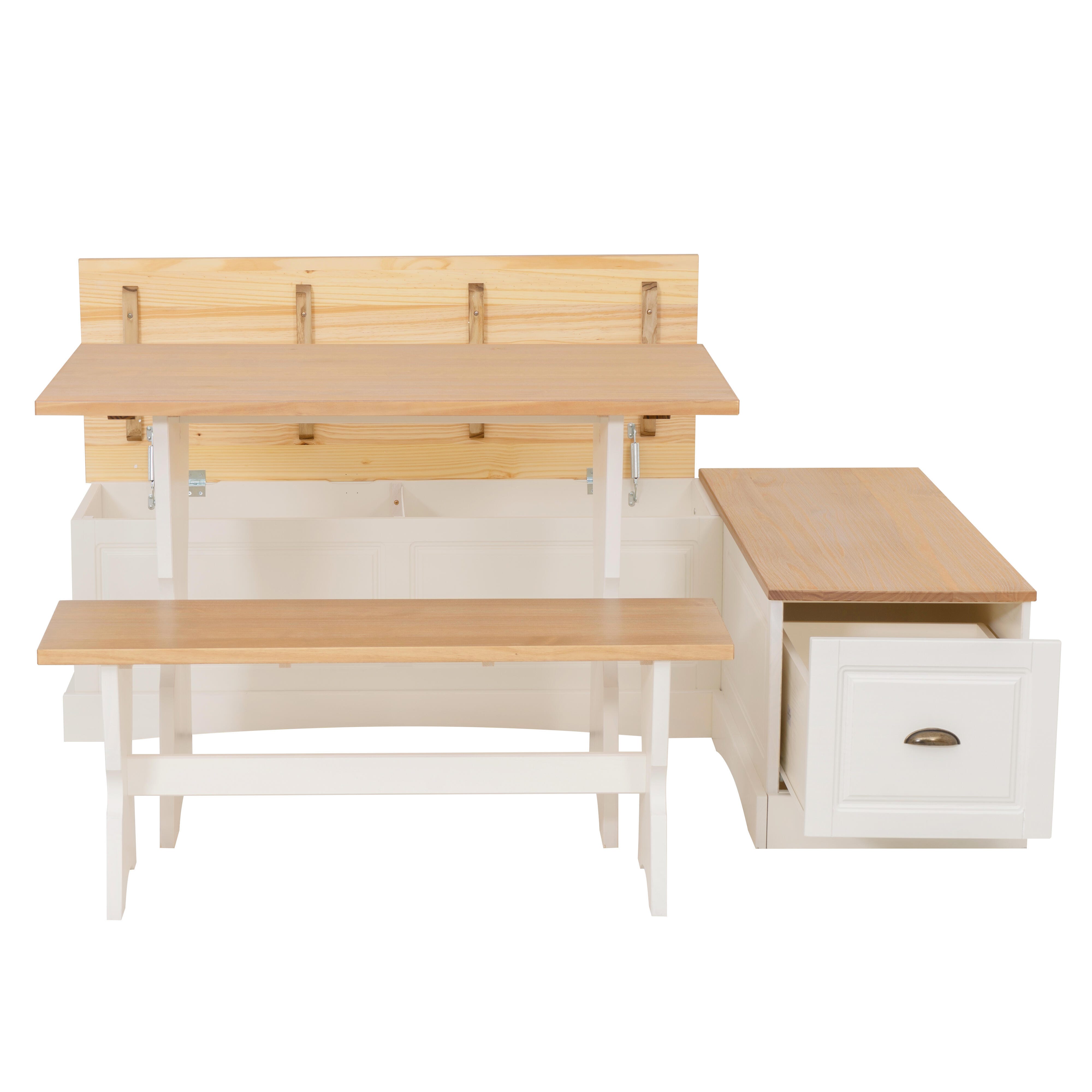 Linon Barrow Nook Dining Set, , large