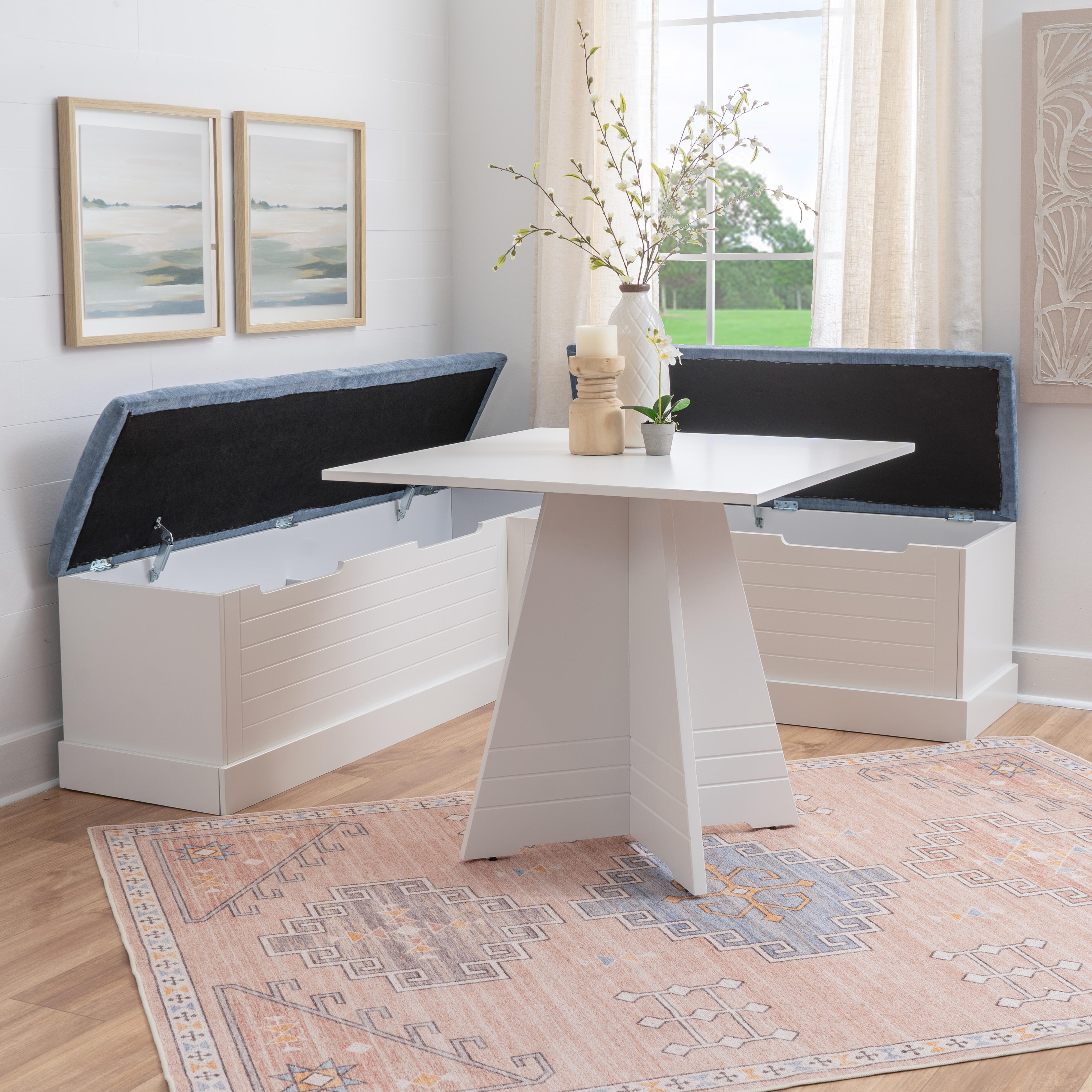 Linon Cammie Nook Dining Set, , large
