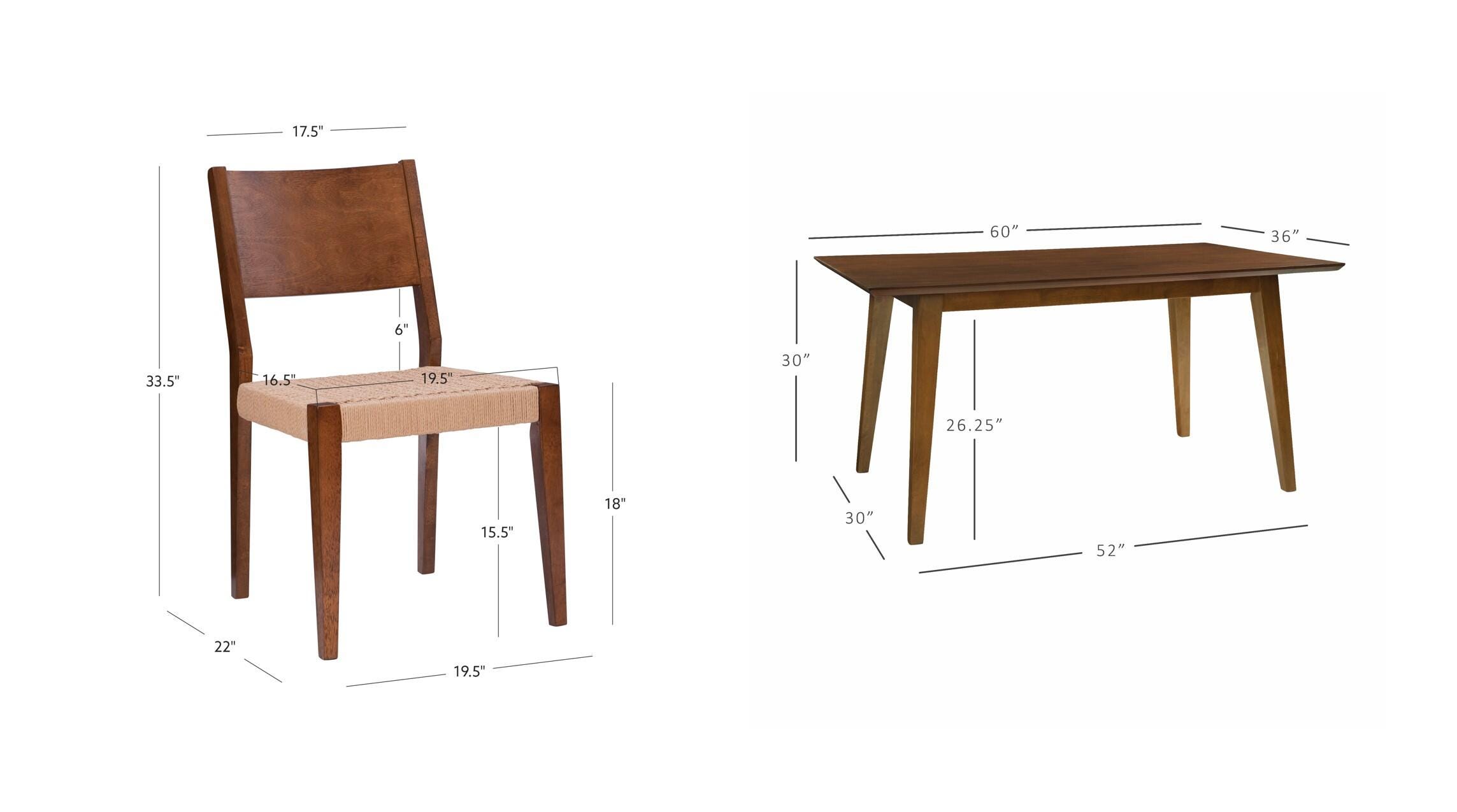 Linon Farren Dining Table and 6 Chairs, , large