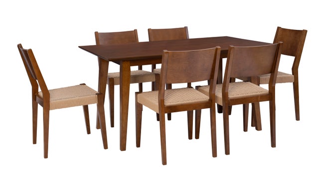 Linon Farren Dining Table and 6 Chairs