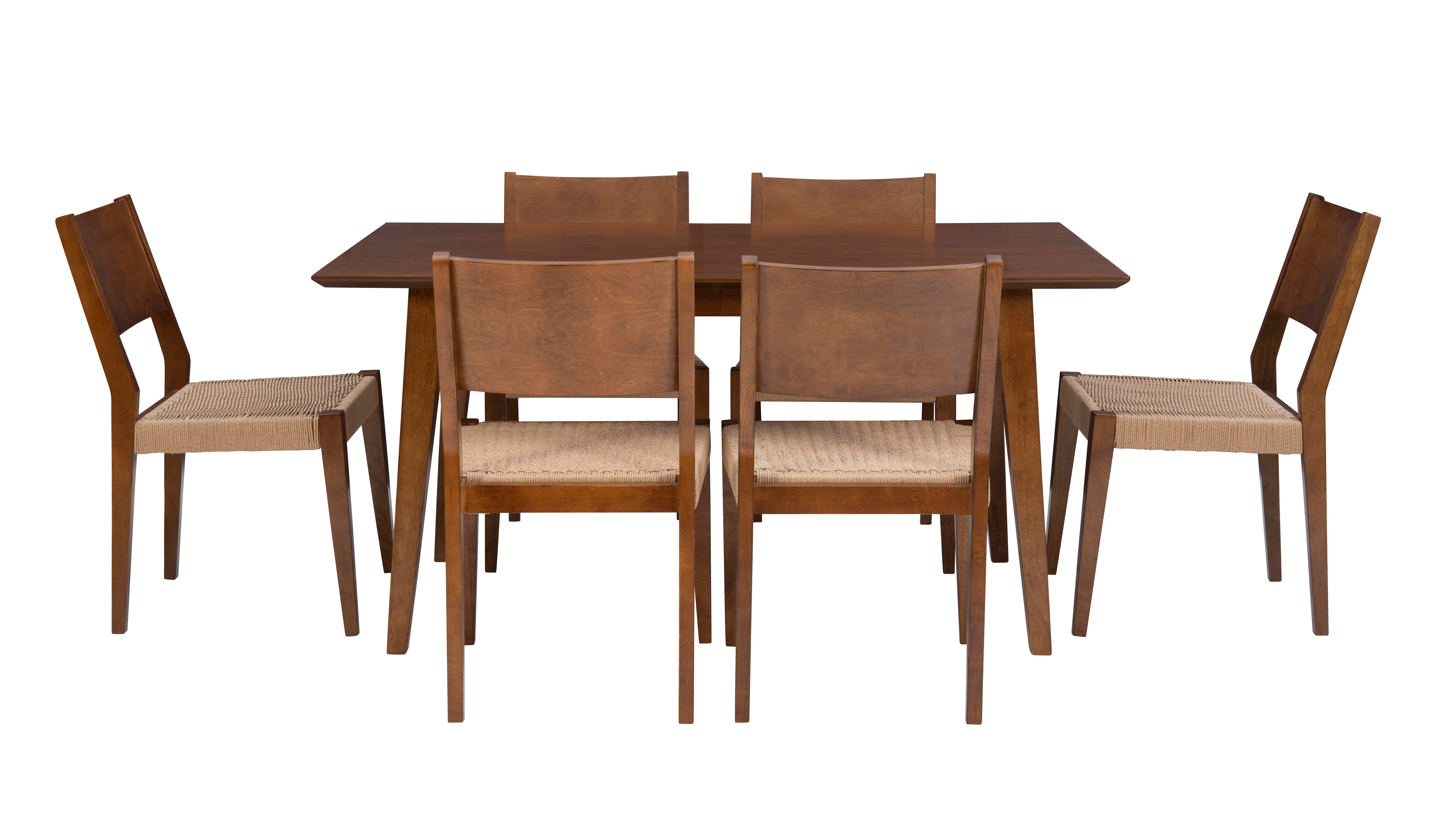 Linon Farren Dining Table and 6 Chairs, , large