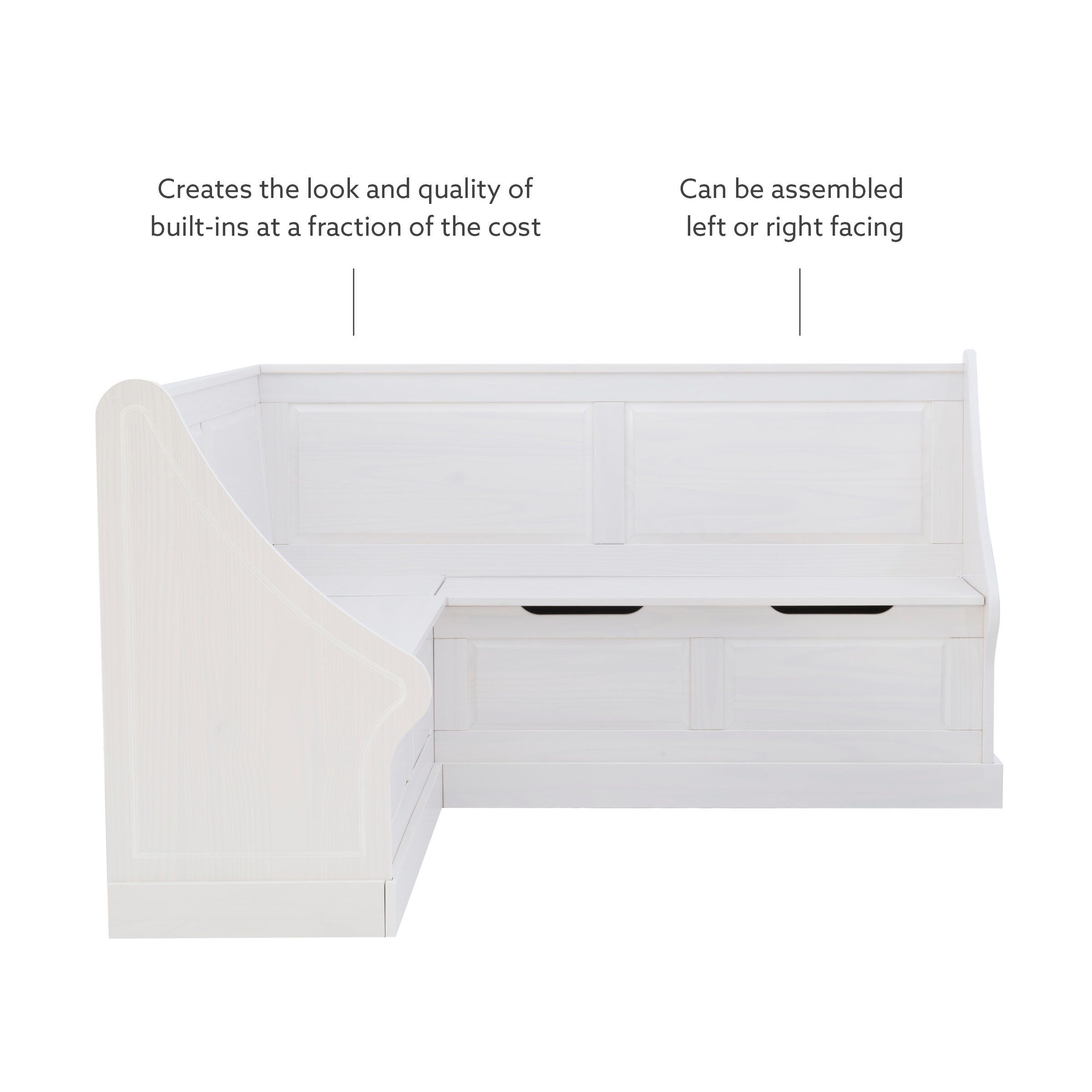 Linon Landin 62" Breakfast Nook, , large