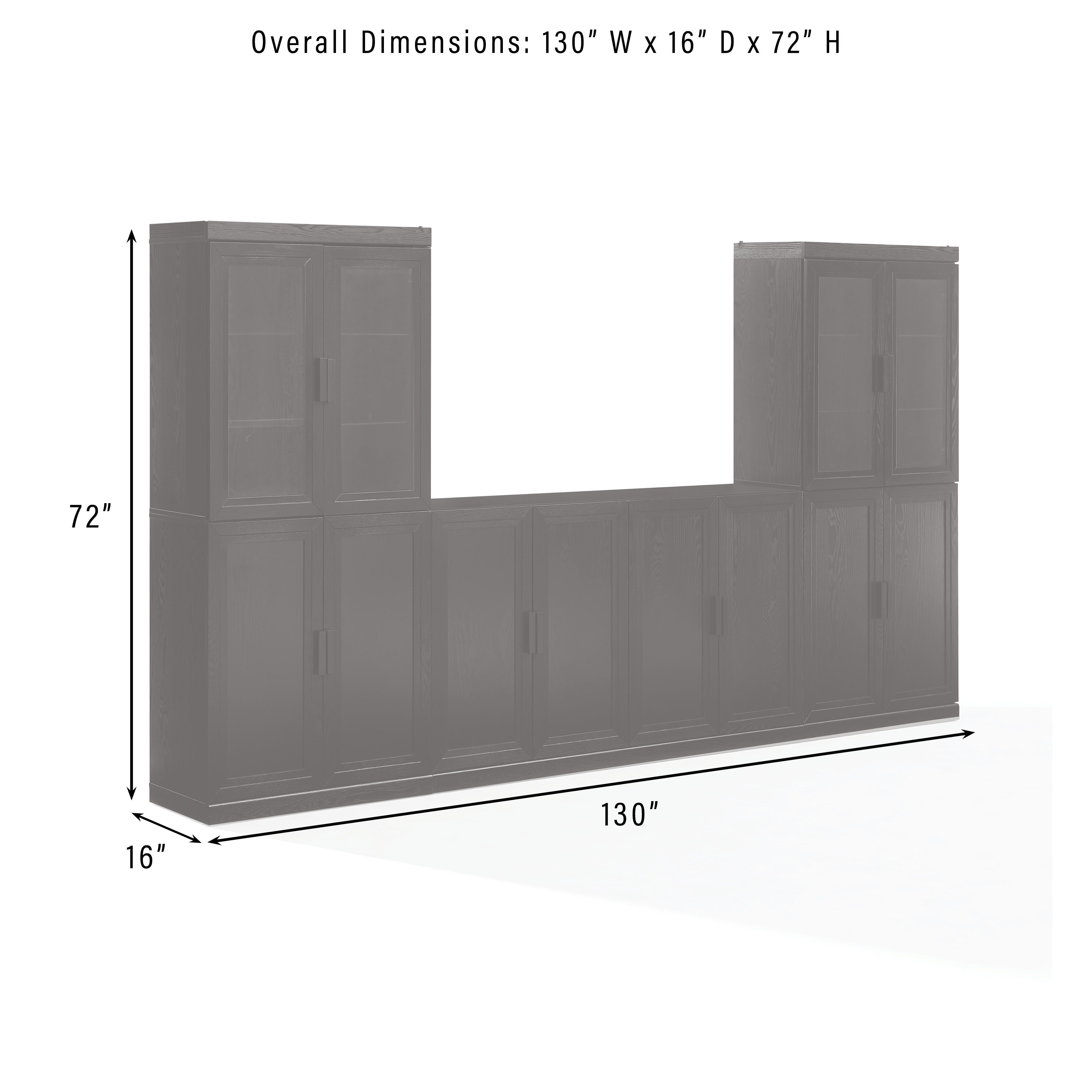 Crosley Furniture Essen Sideboard and Pantry Set, , large