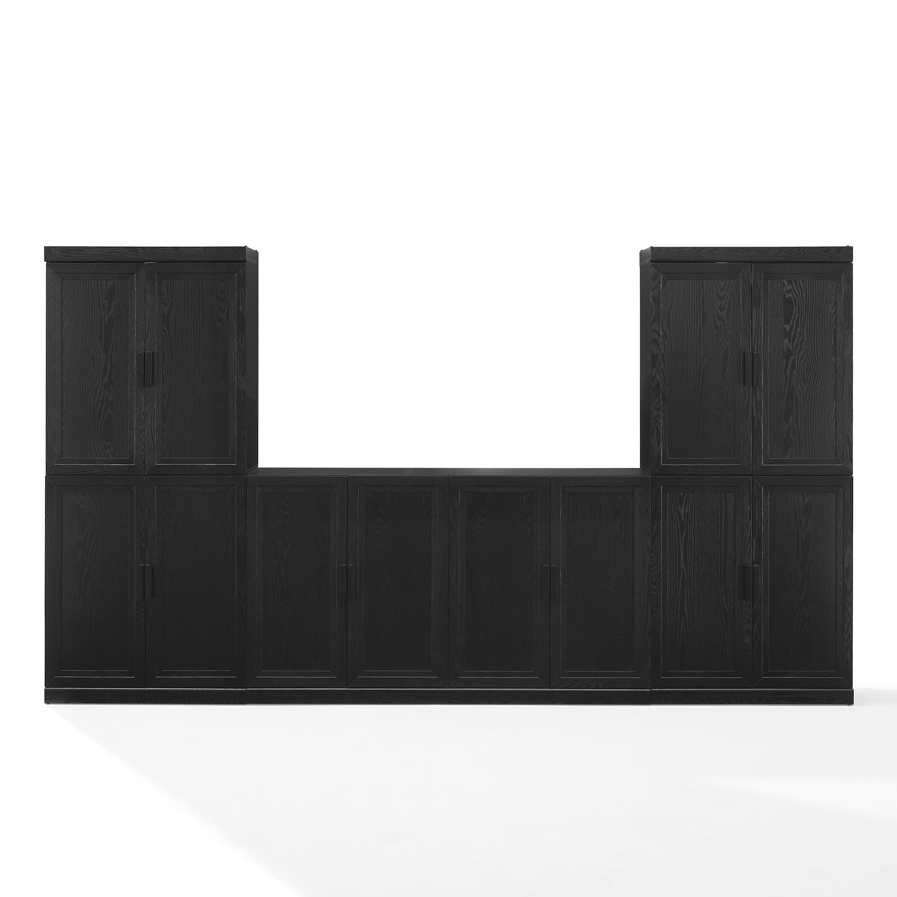 Crosley Furniture Essen Solid Sideboard and Pantry Set, , large