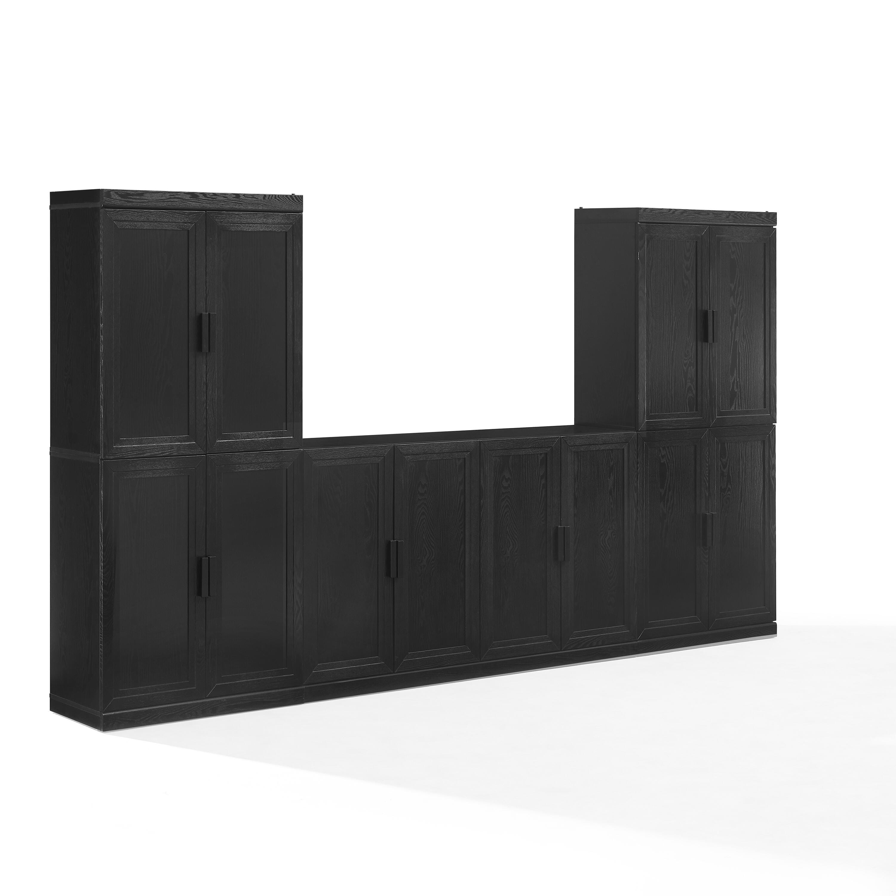 Crosley Furniture Essen Solid Sideboard and Pantry Set, , large