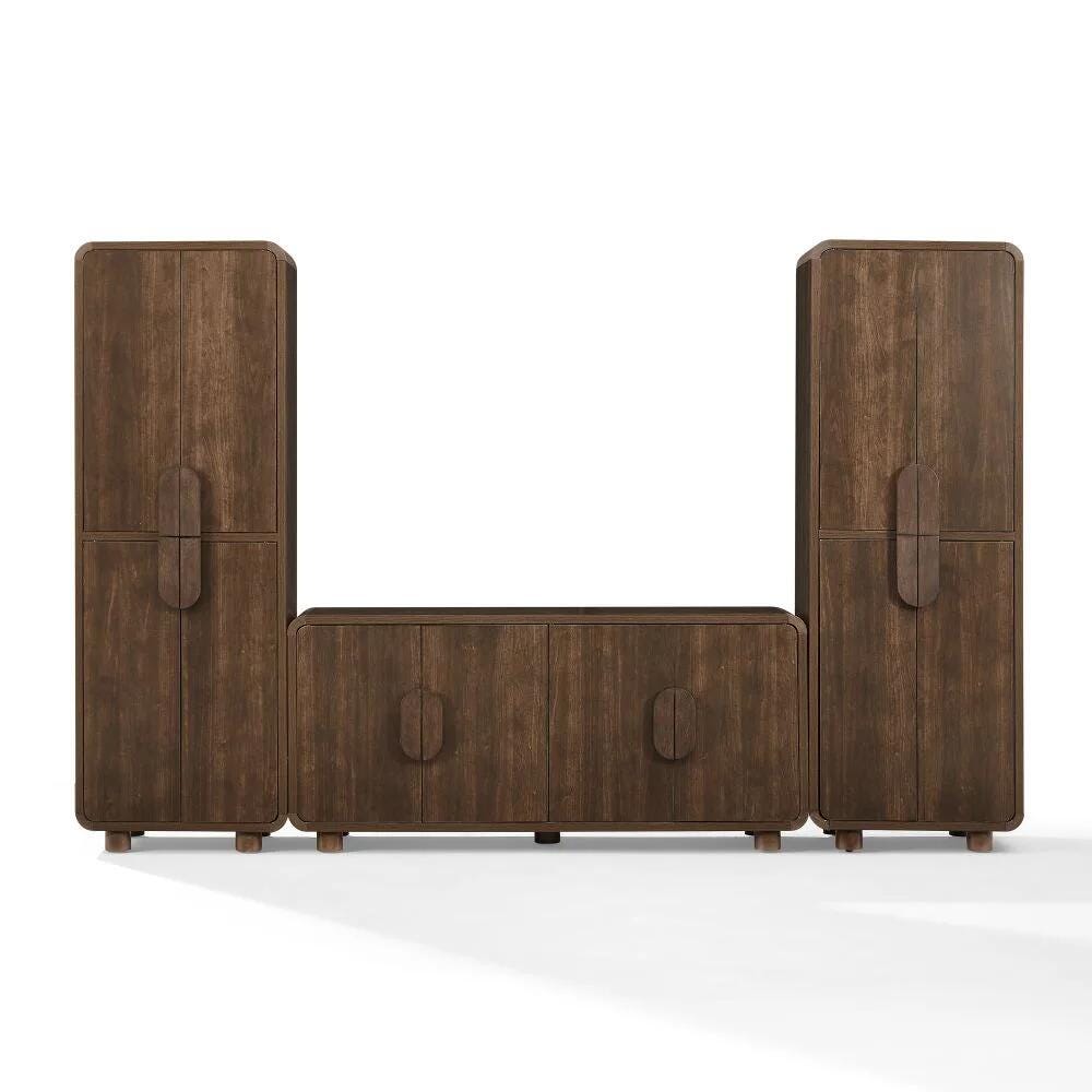 Crosley Furniture Katia 3-Piece Sideboard and Pantry Set | Ashley