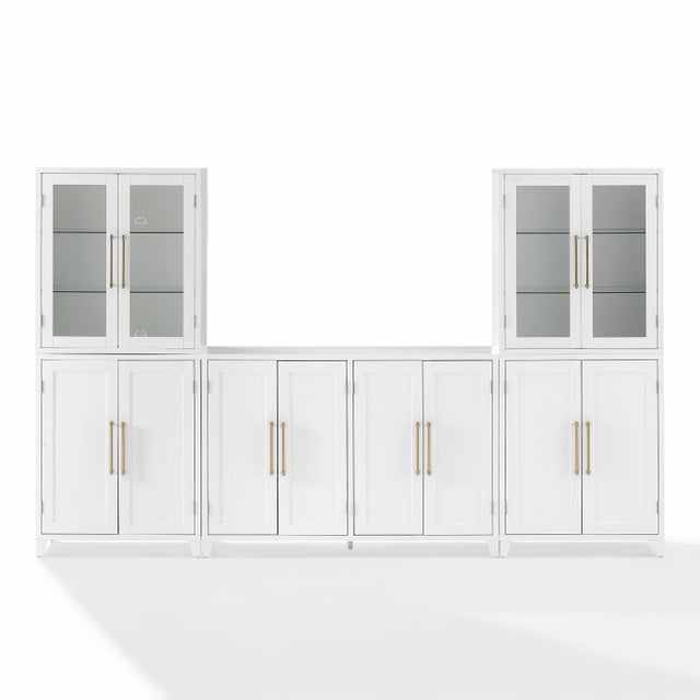 Crosley Furniture Roarke Solid Sideboard and Pantry Set