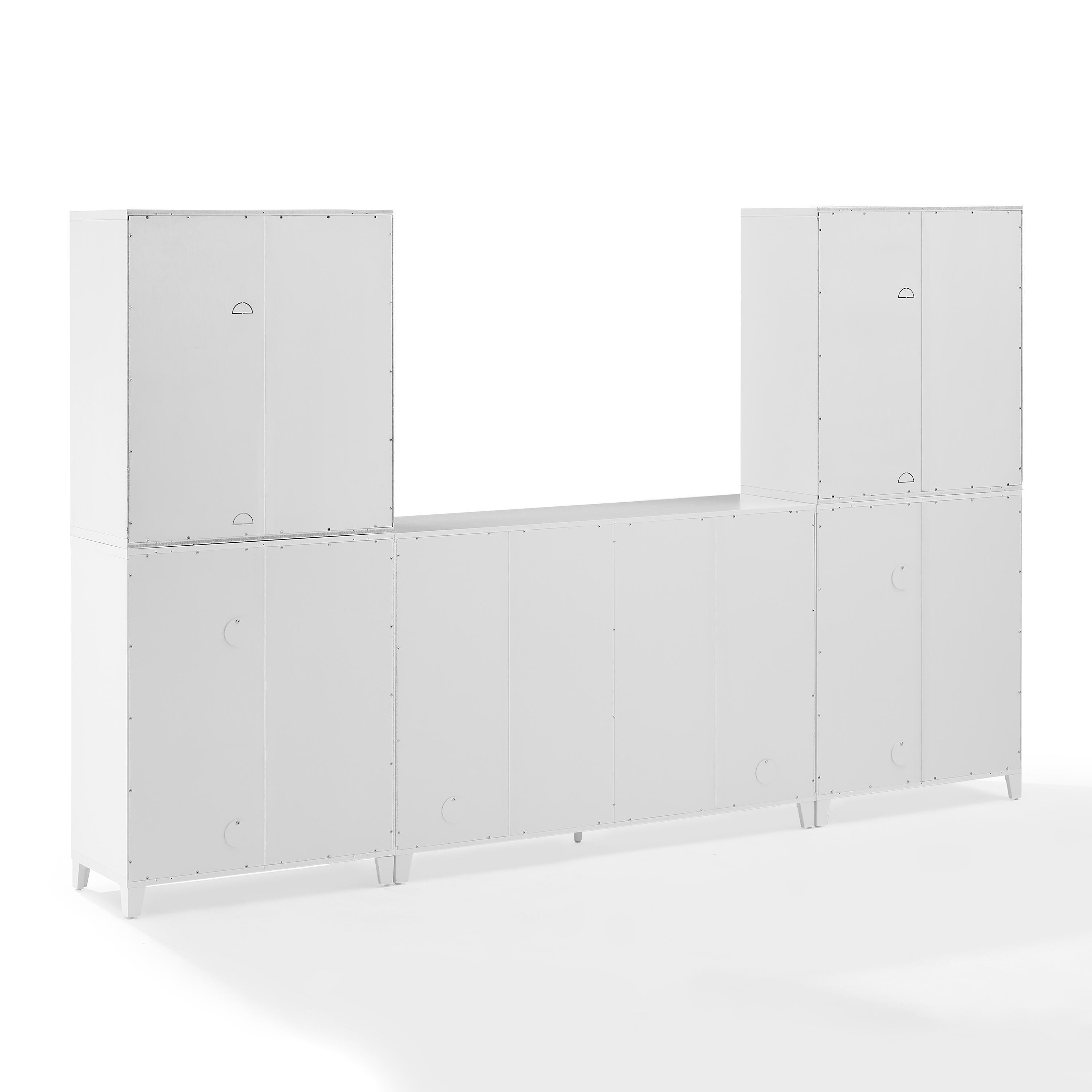 Crosley Furniture Roarke Solid Sideboard and Pantry Set, , large