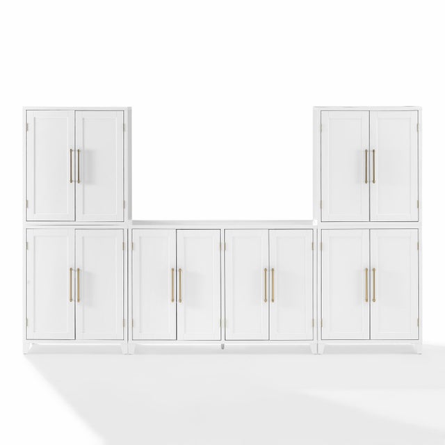Crosley Furniture Roarke Sideboard And Pantry Set