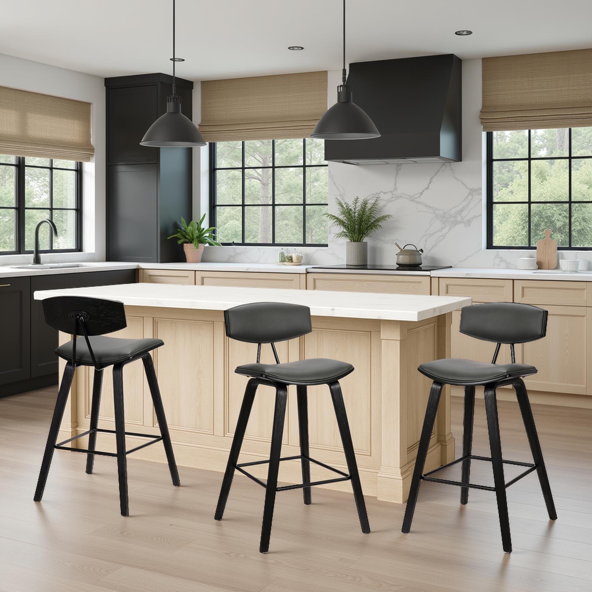 Armen Living Fox Counter Height Bar Stool (Set of 3), , rollover