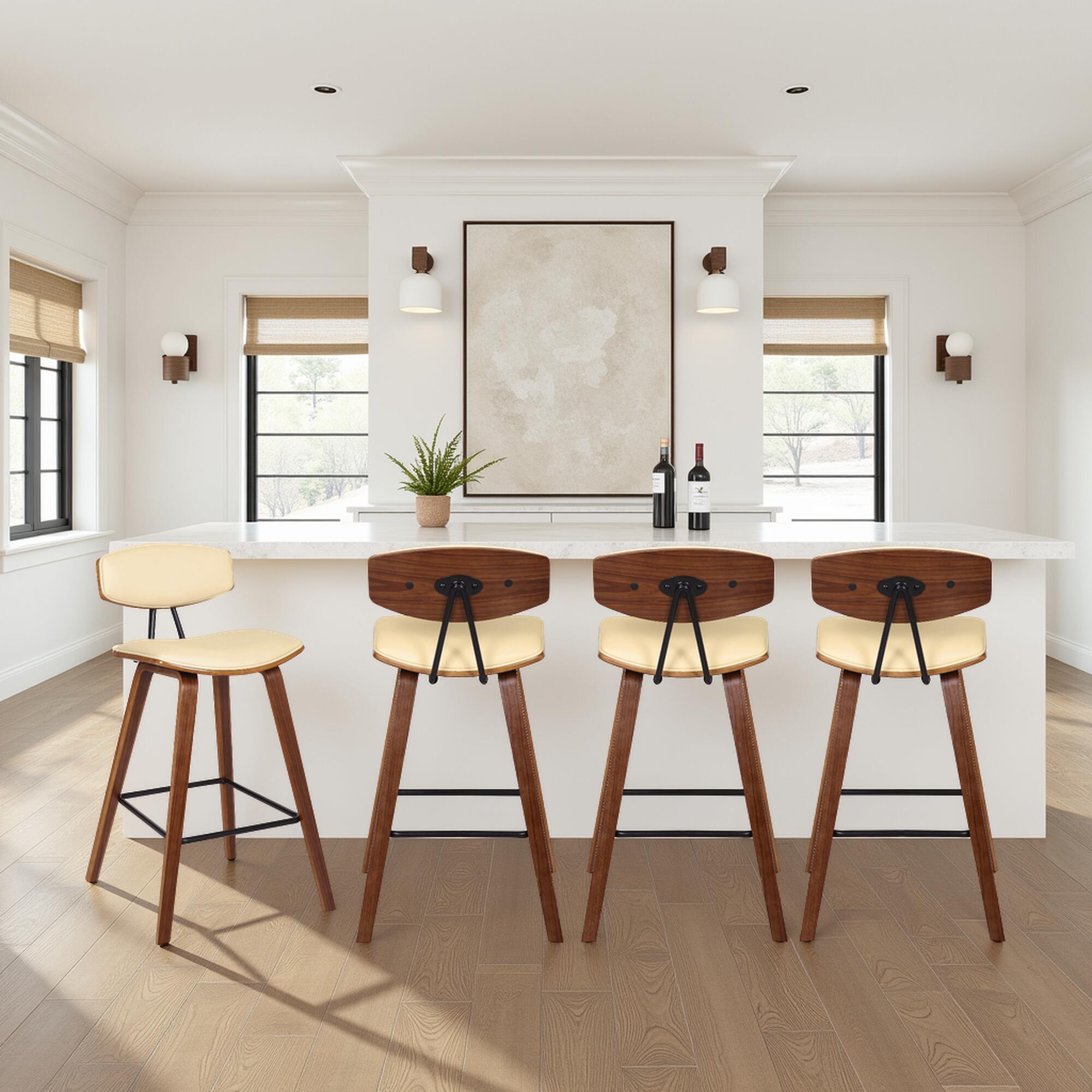 Armen Living Fox Bar Height Bar Stool (Set of 4), , rollover