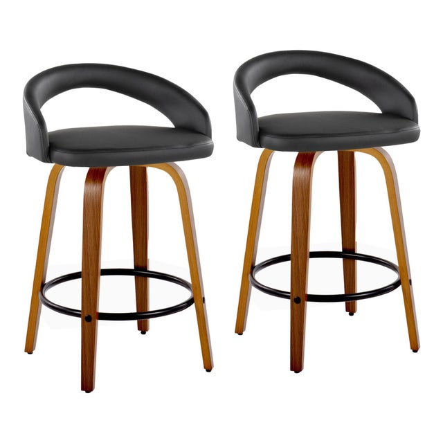 LumiSource Grotto Counter Height Bar Stool (Set of 2)