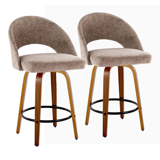 LumiSource Renee Counter Height Bar Stool (Set of 2)