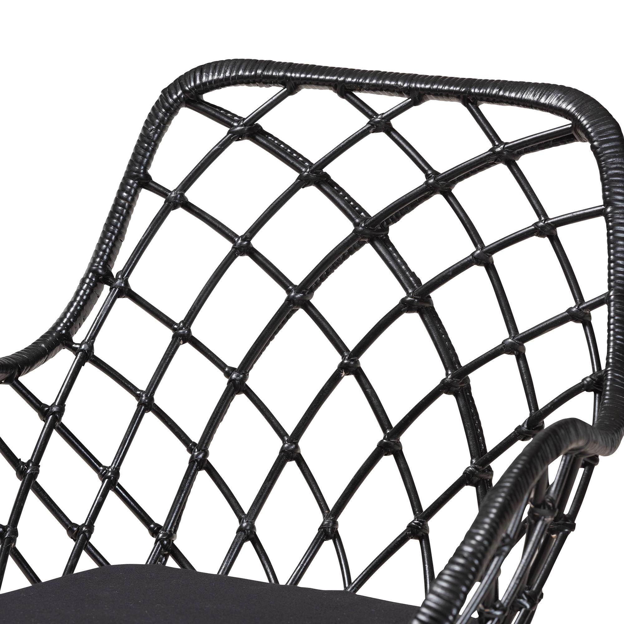 Bali & Pari Ballerina Dining Table and 4 Openwork Backrests Chairs, , large
