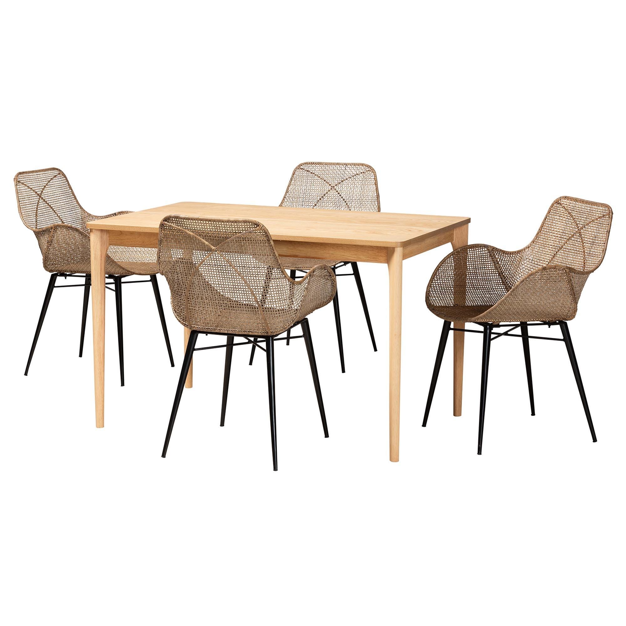 Bali & Pari Ballerina Dining Table and 4 Chairs, , large