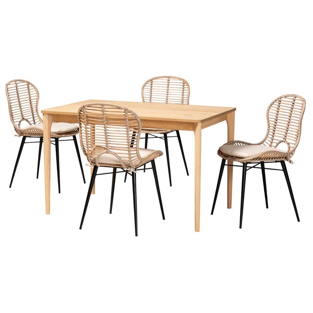 Bali & Pari Brenna Dining Table and 4 Chairs