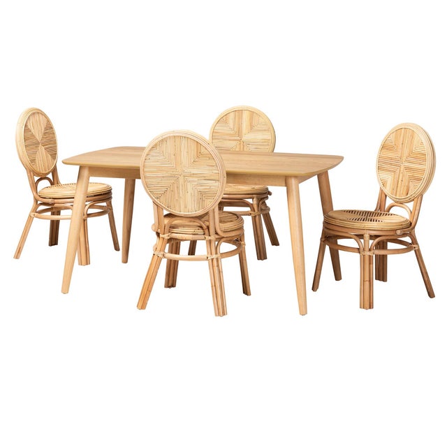 Bali & Pari Carita Dining Table and 4 Chairs