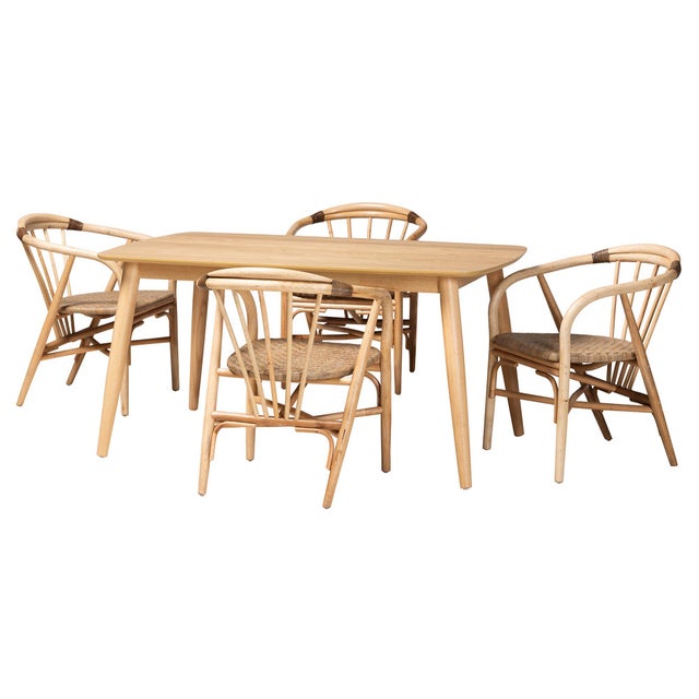 Bali & Pari Kyoto Dining Table and 4 Chairs