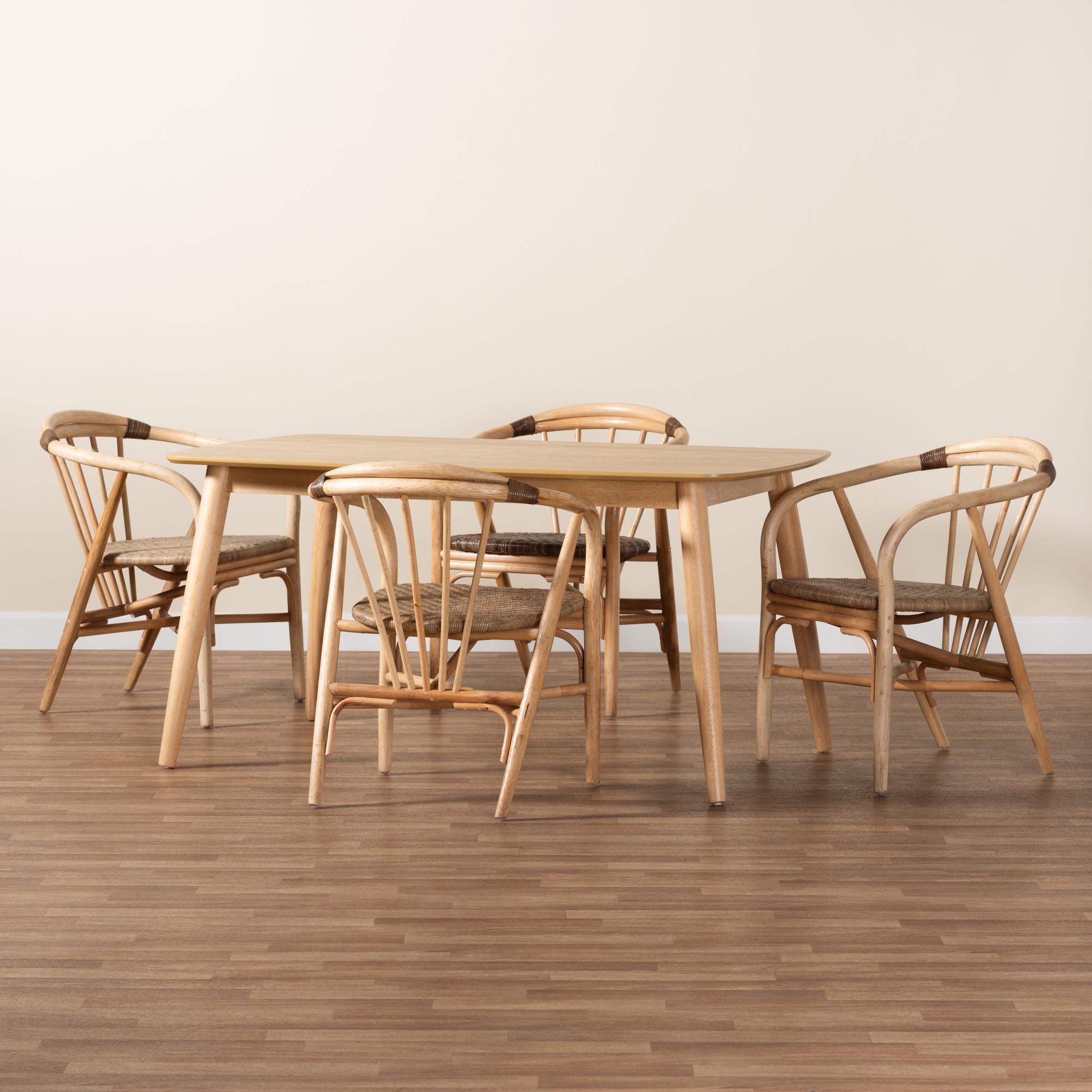 Bali & Pari Kyoto Dining Table and 4 Chairs, , large