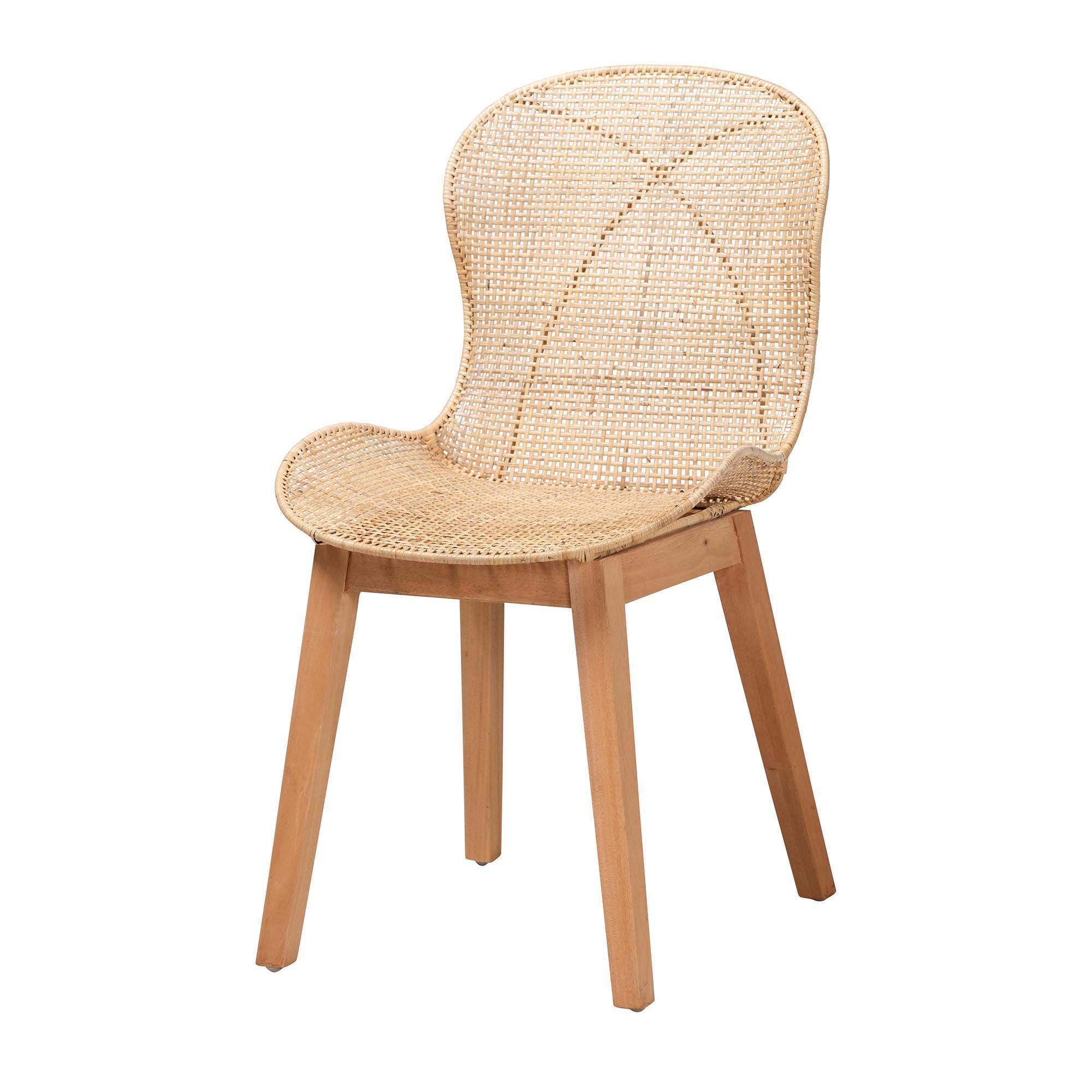 Bali & Pari Sabelle Dining Table and 4 Round Backrests Chairs, , large