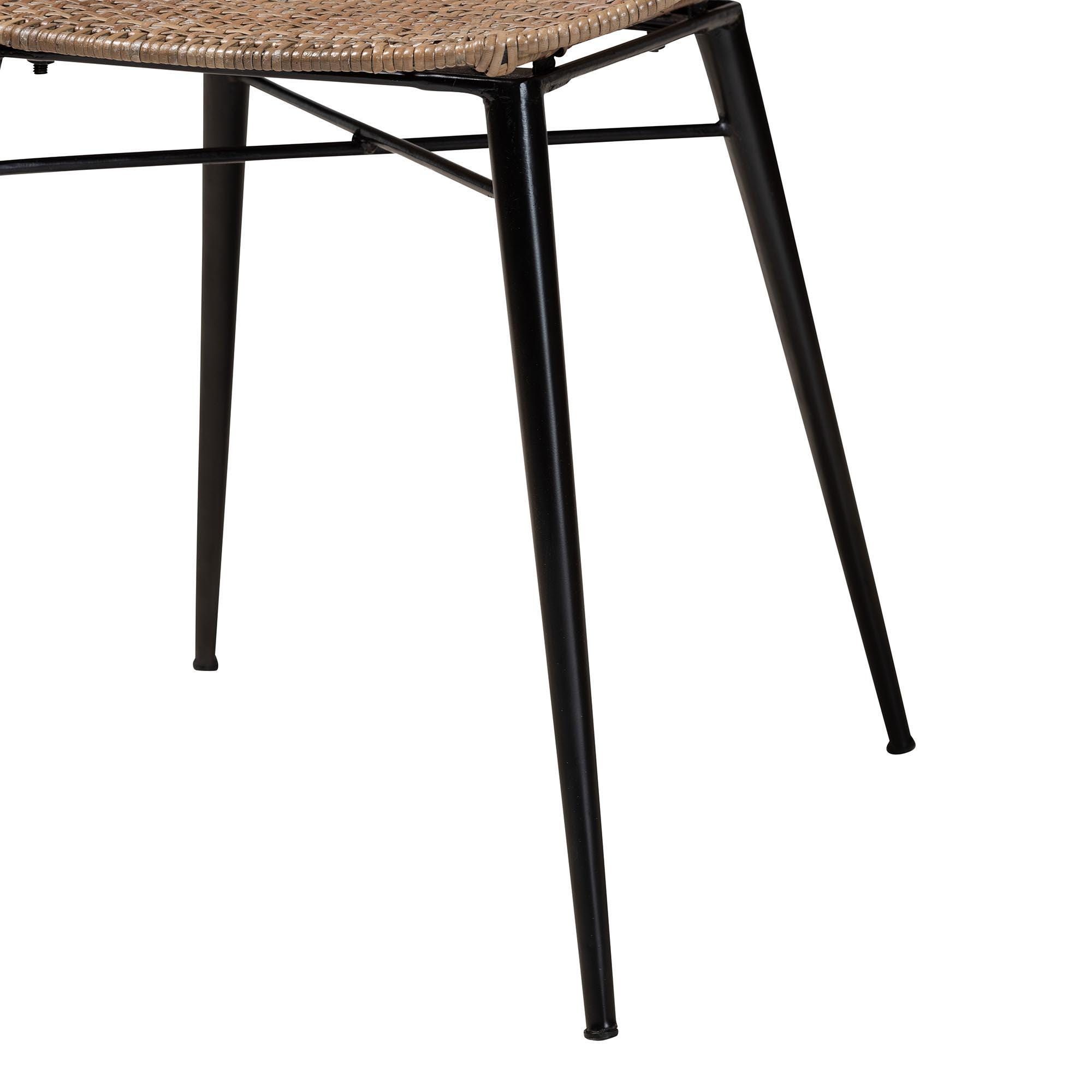 Bali & Pari Sabelle Solid Dining Table and 4 Chairs, , large