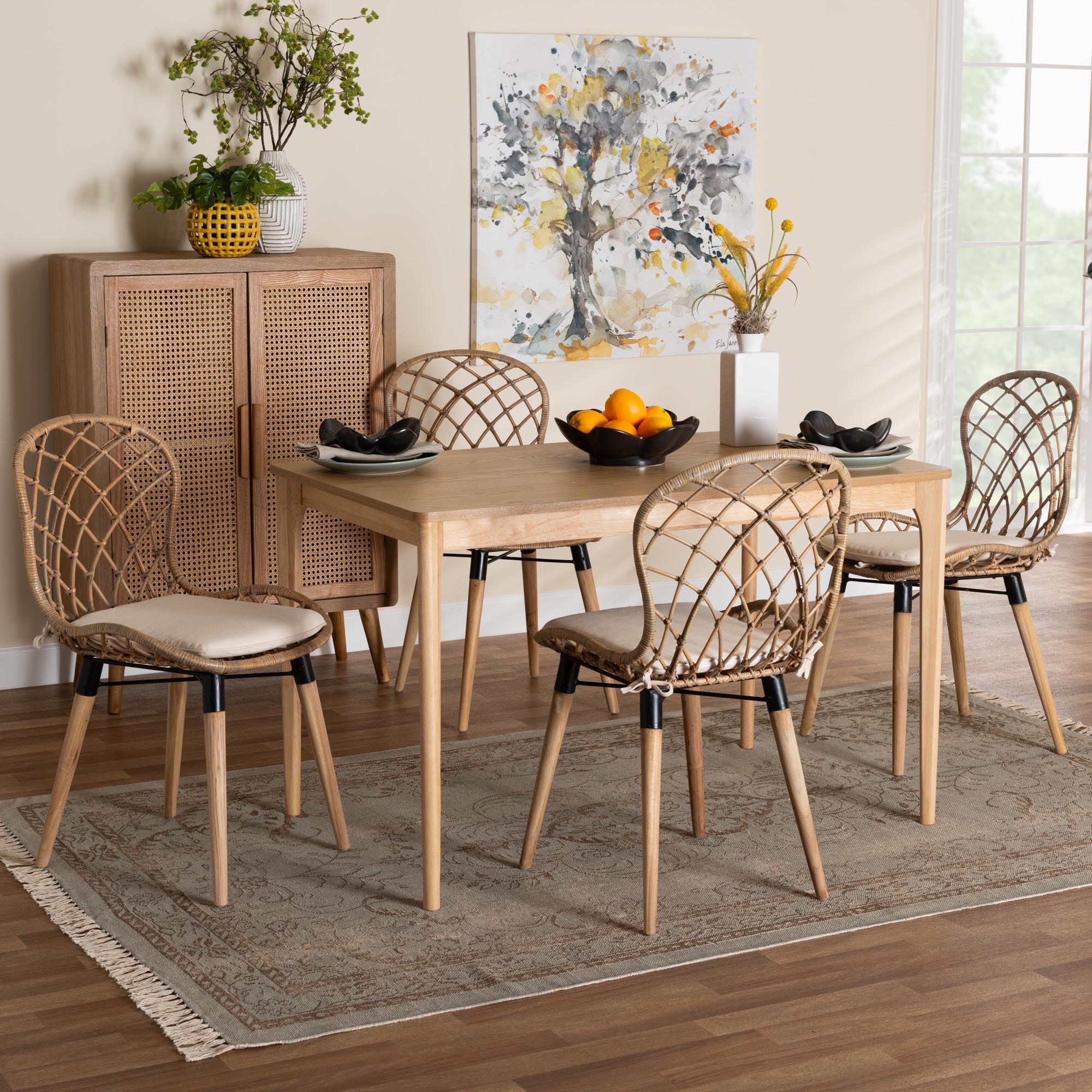 Bali & Pari Sabelle Dining Table and 4 Chairs, , rollover