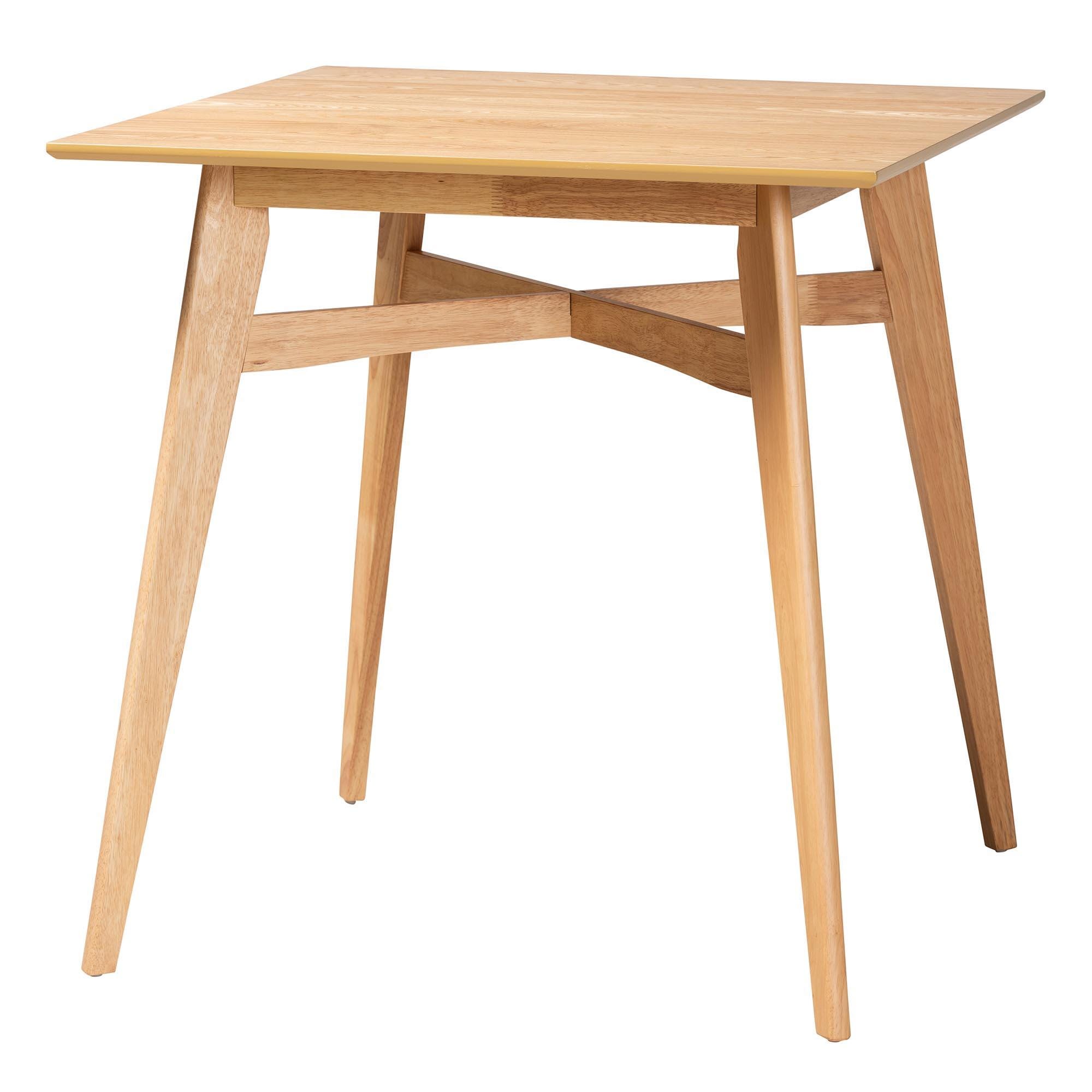 Baxton Studio Dannell Counter Height Dining Table and 4 Bar Stools, , large